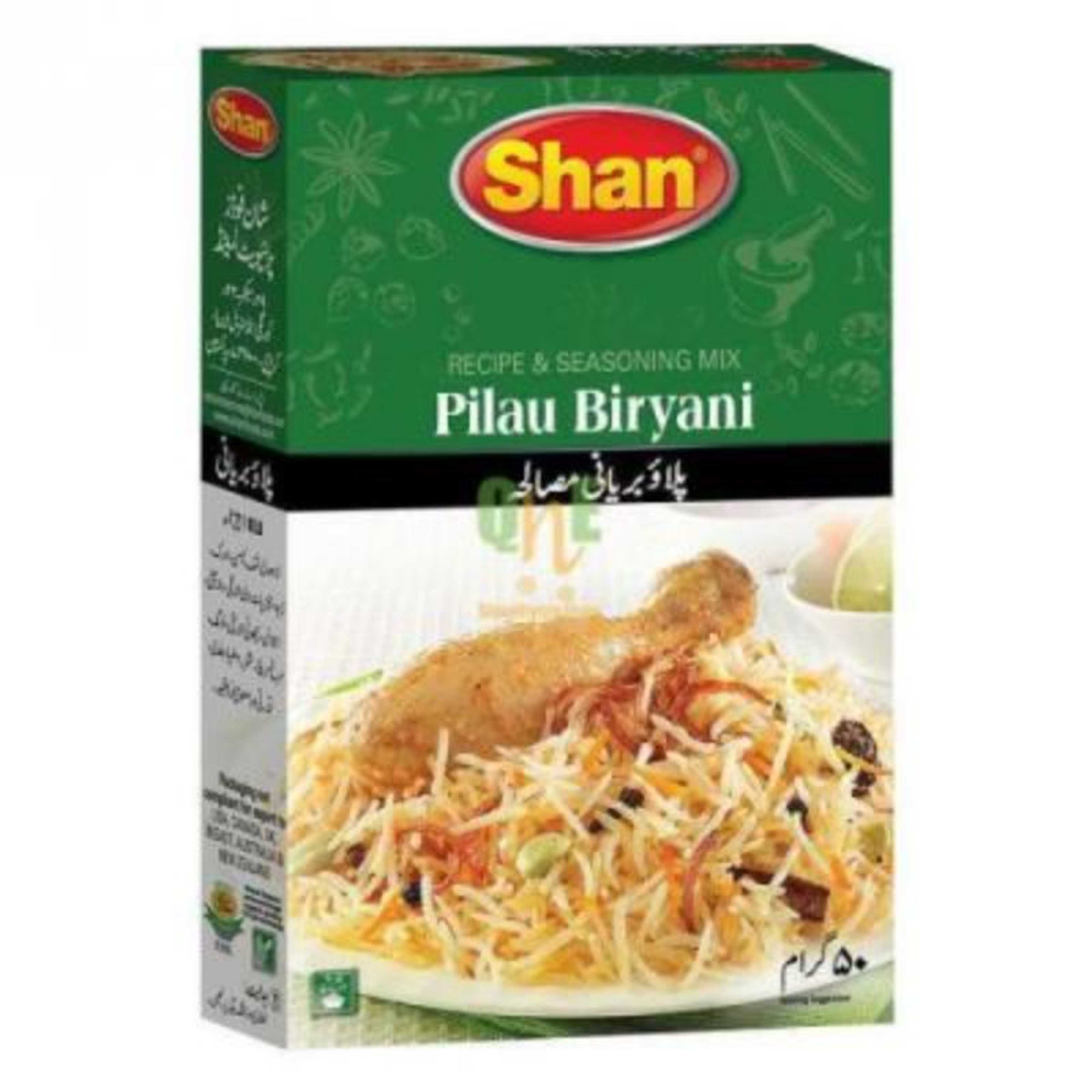 Shan Pilau Biryani Recipe Masala 50gm