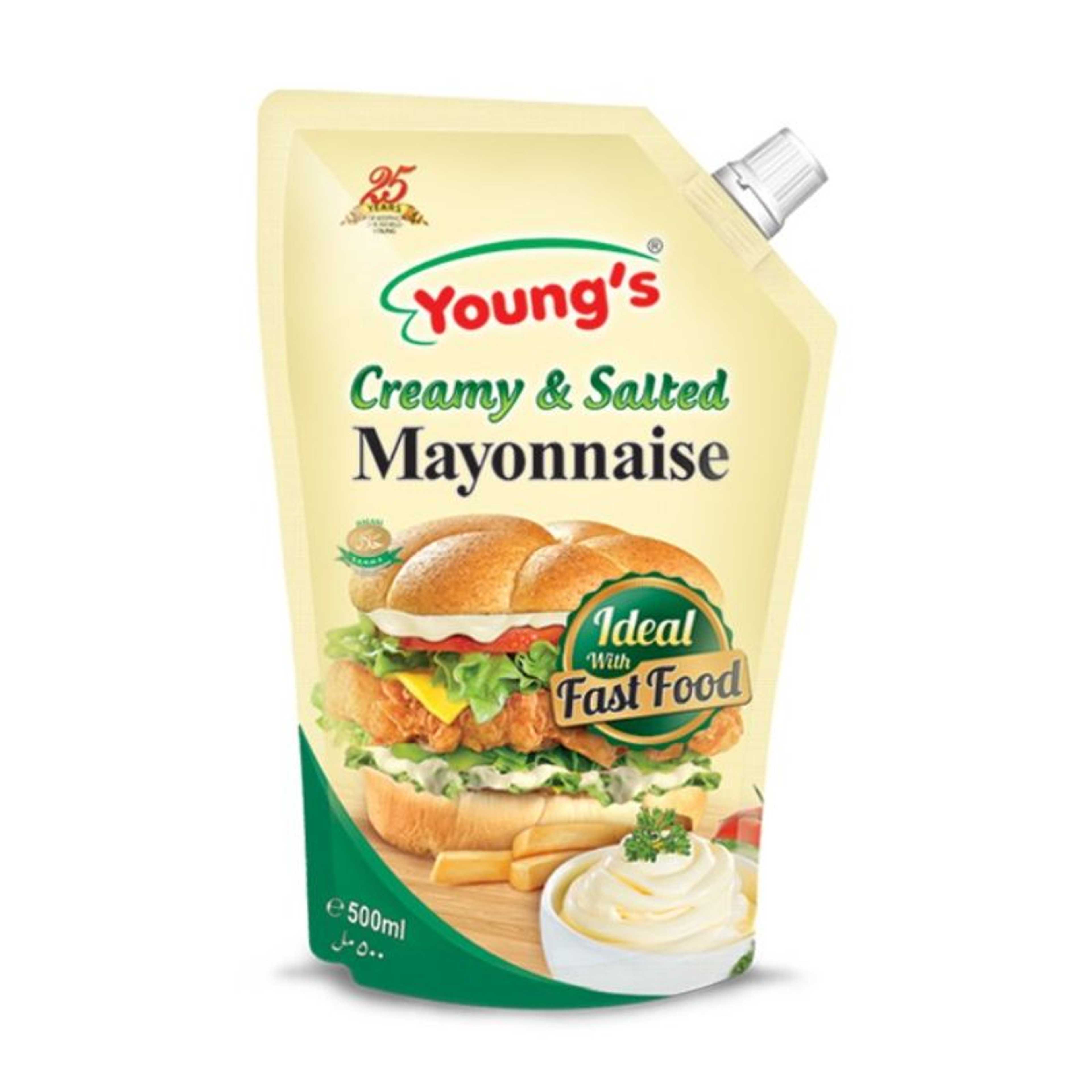 Youngs Creame & Salted Mayonnaise 500ml