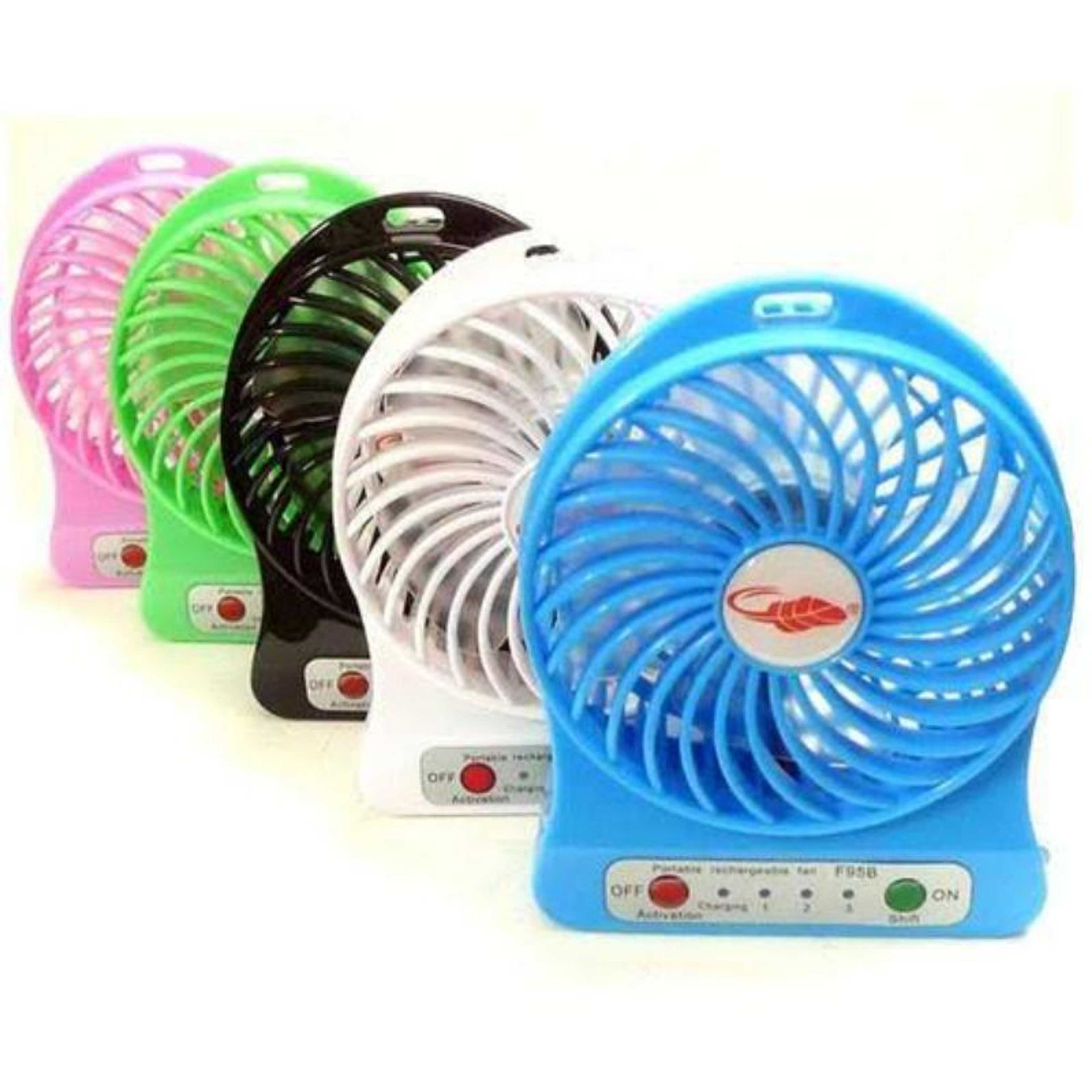 Small Held Cooling Rechargeable Table Handle Electric Stand Hand Desk Mini USB Portable Fans with Led Light