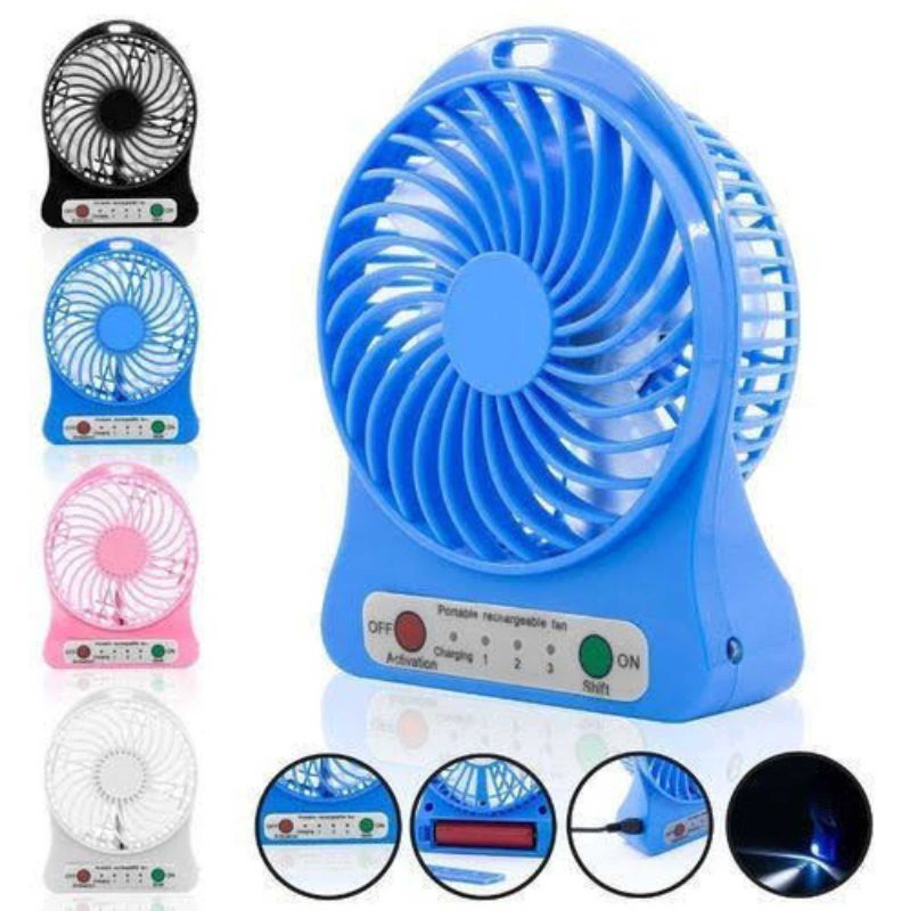 MINI HANDHELD FAN, PORTABLE RECHARGEABLE BATTERY OPERATED SMALL PERSONAL FAN