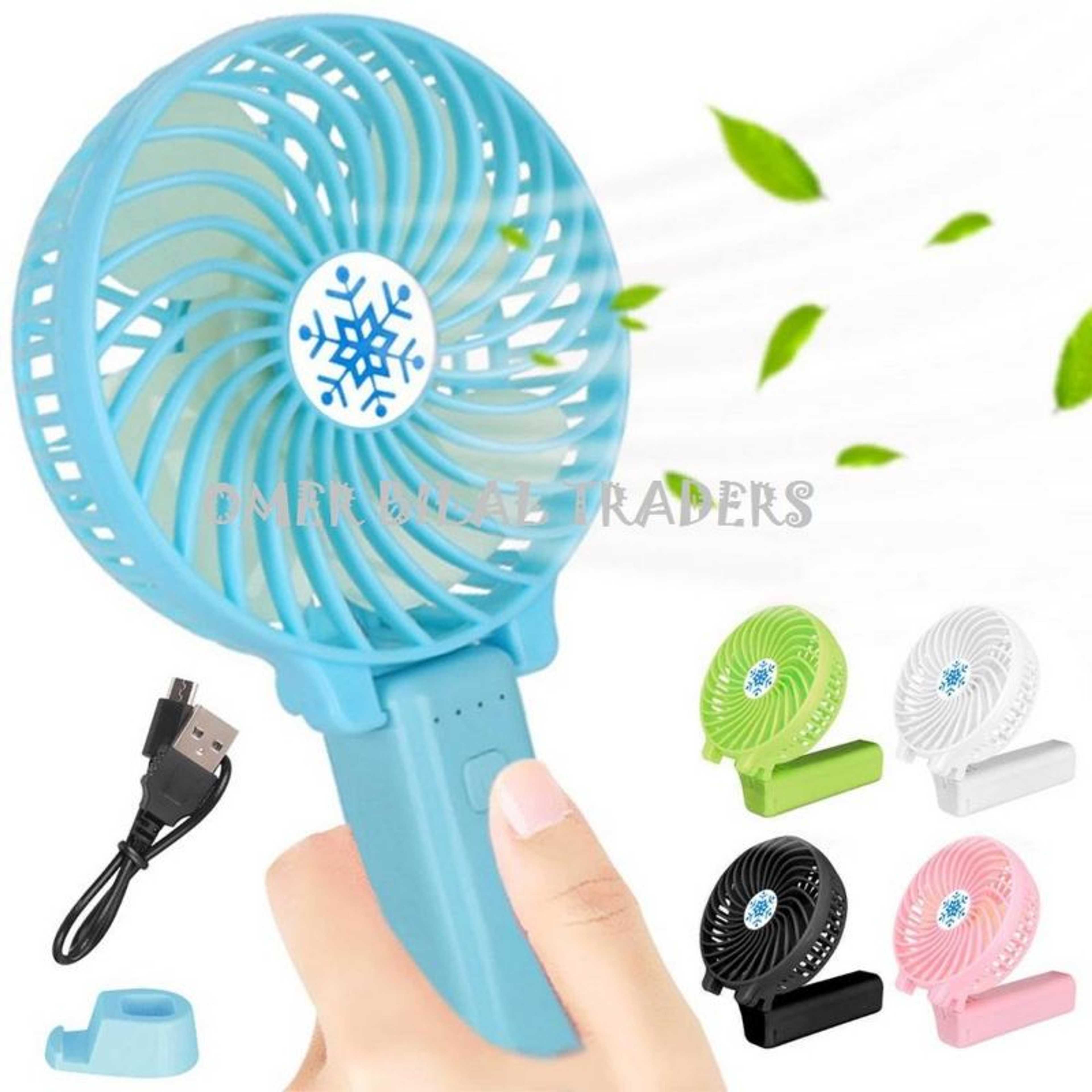 Portable Mini Fan + Usb Led Light (Usb Charging Small Fan Student Outdoor Summer Air Cooler)