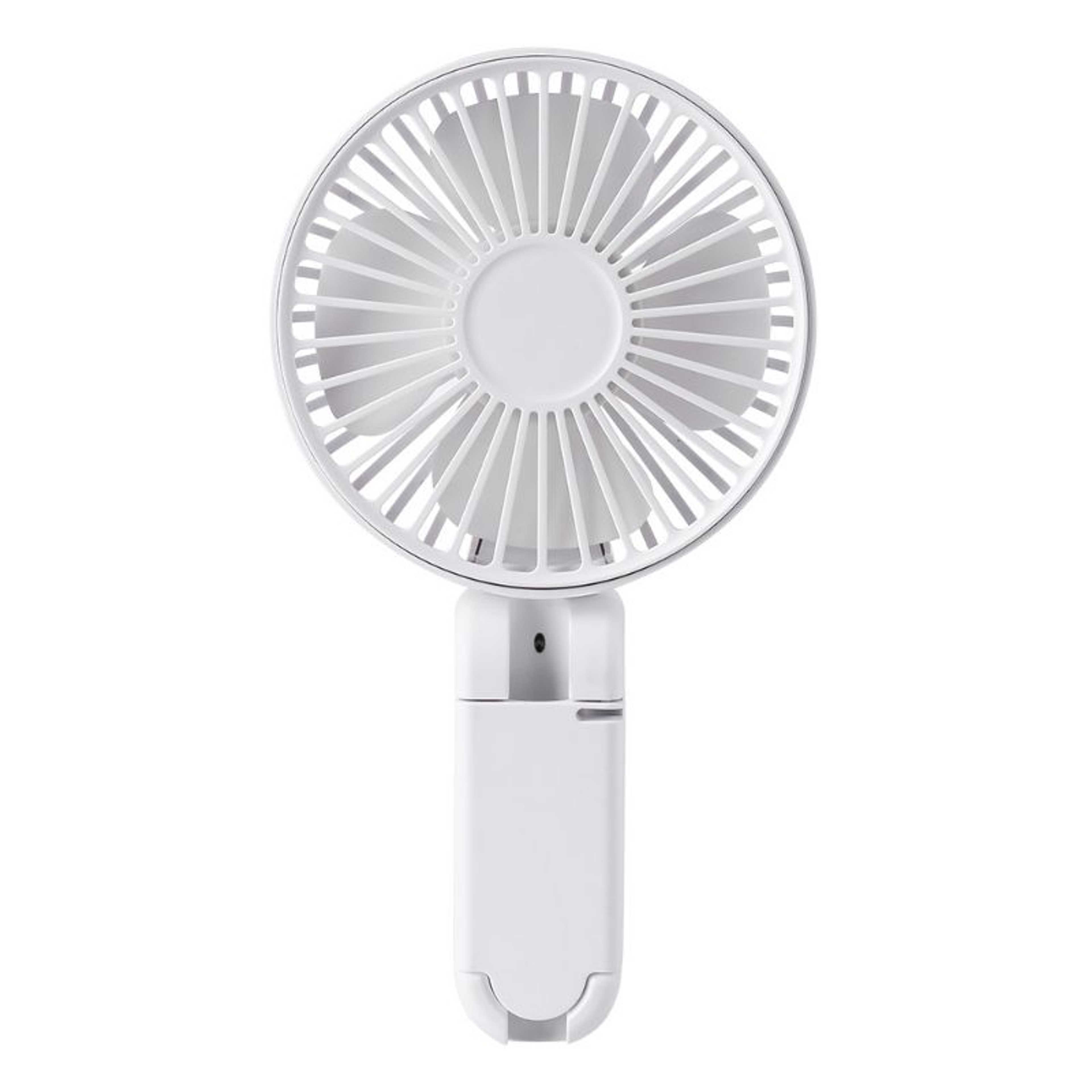 Rechargeable Plastic LED Light USB Mini Fan Small Table Fan Desk Fan