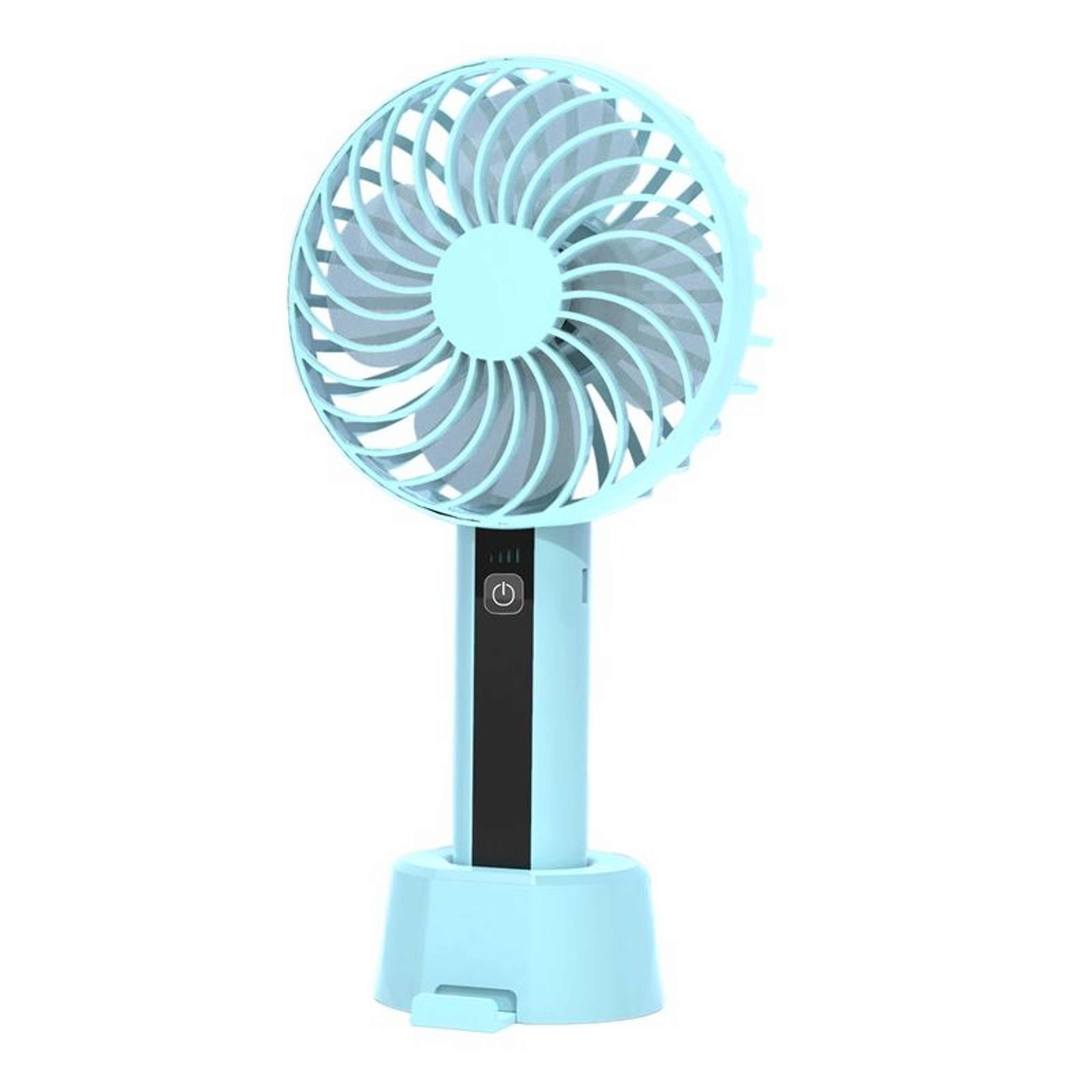 3 Gear Speed Pink Mini Portable USB/Li-ion Battery Rechargeable Powered Palm Leaf Fan