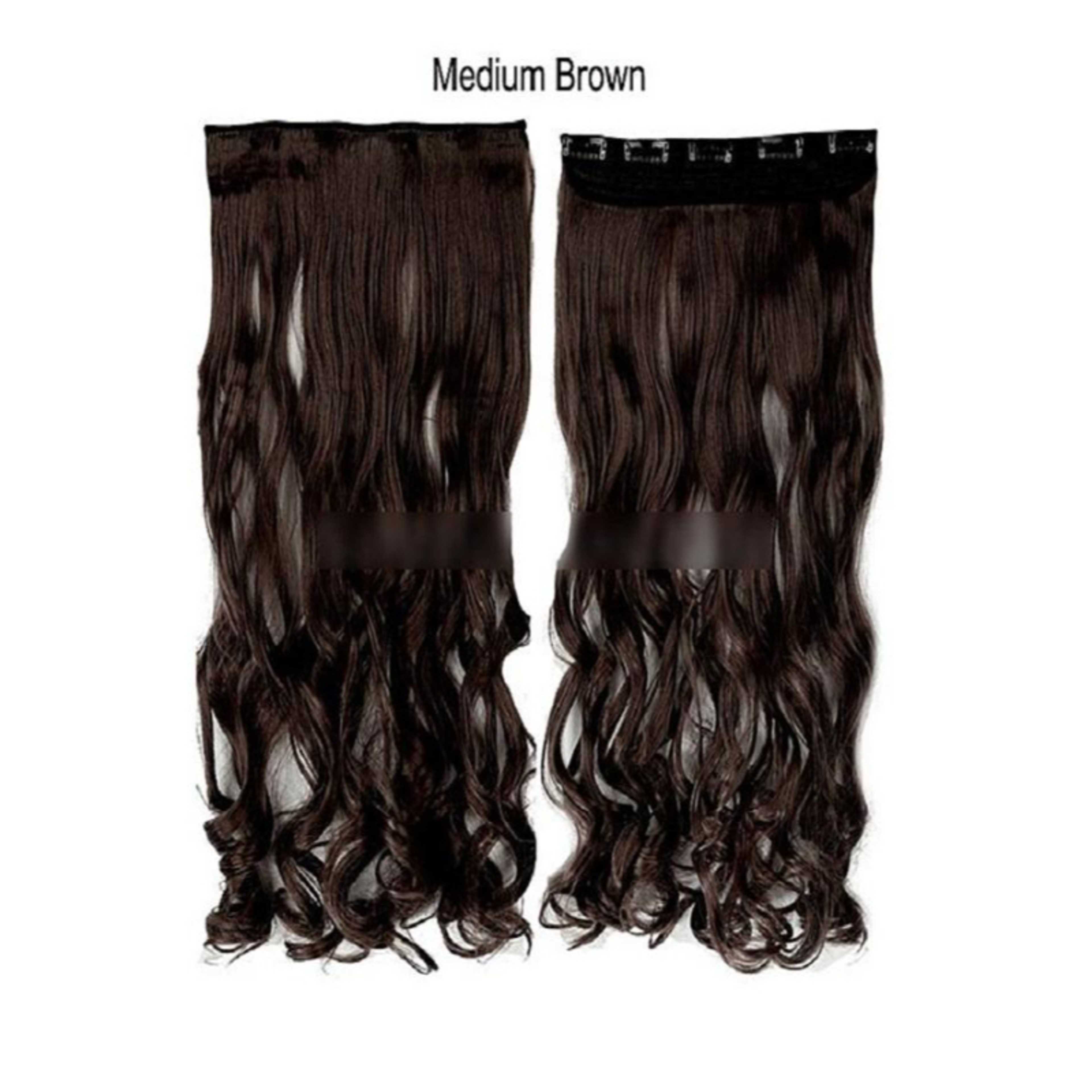 Hair Extension Natural Brown 32 Inch Medium Brown