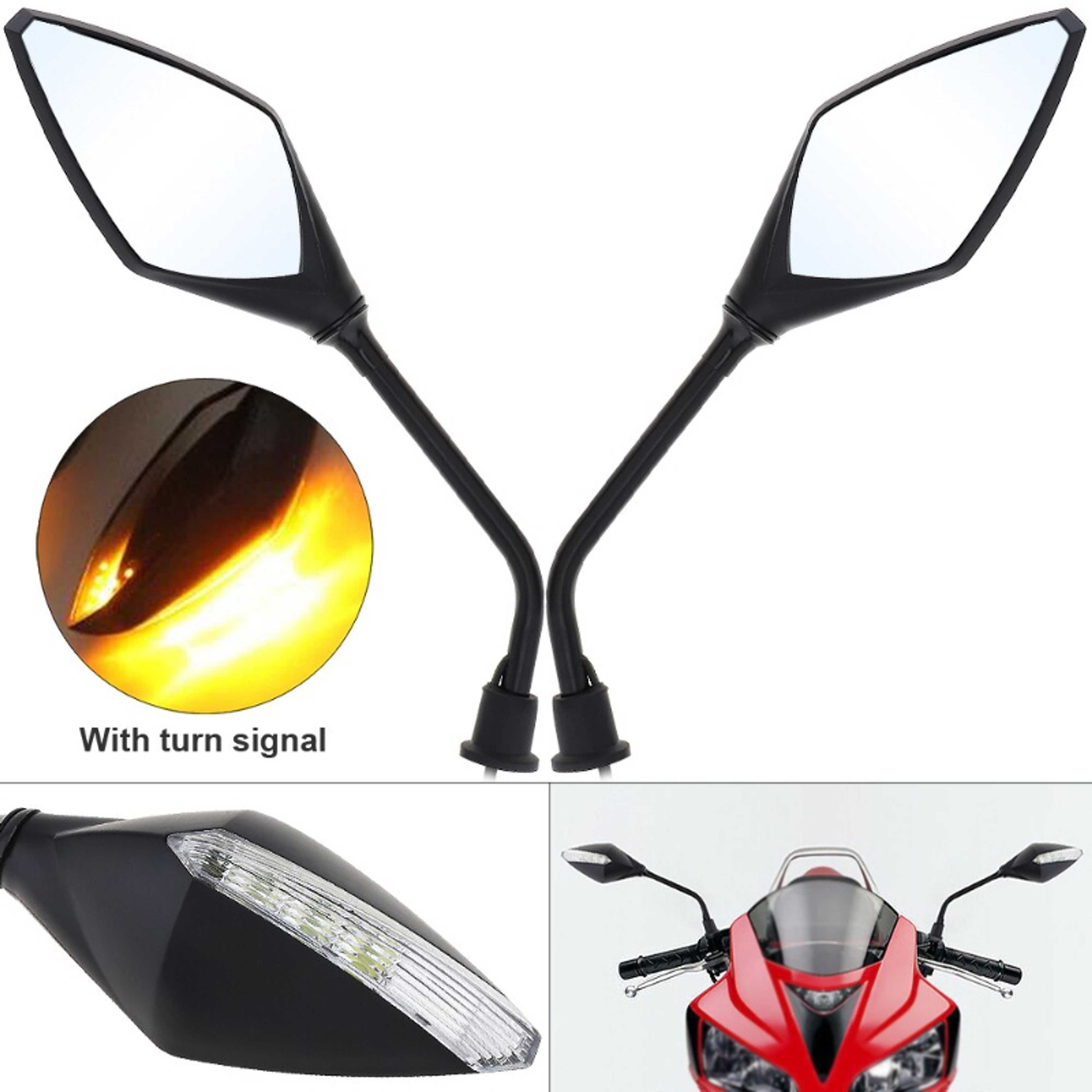 Bike Mirror Indicator Light Led Rear view Turn Signal