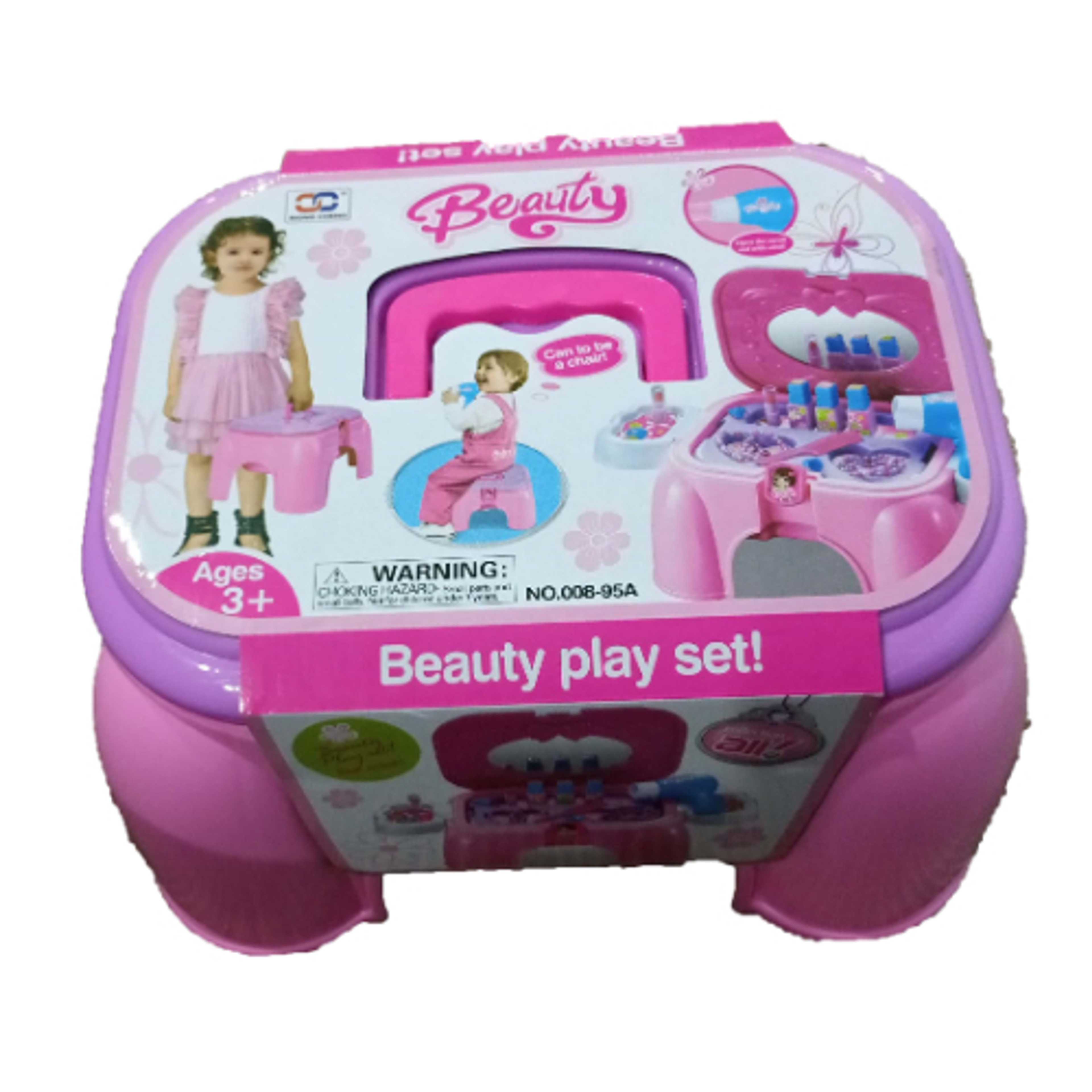 BEAUTY STOOL W.PLAY SET ACCESSORIES