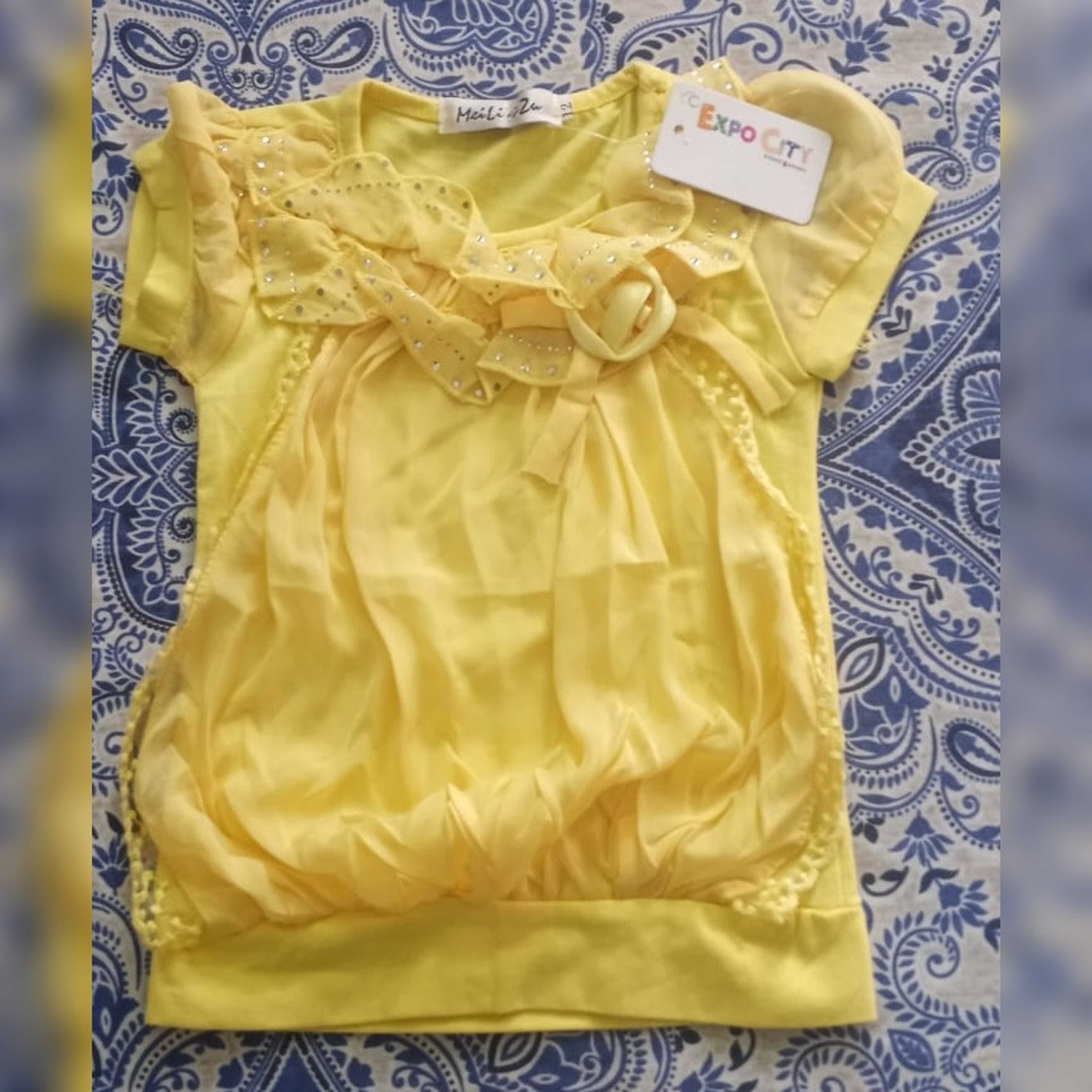 Expocity Brand Yellow Color Shirt Design for Kids