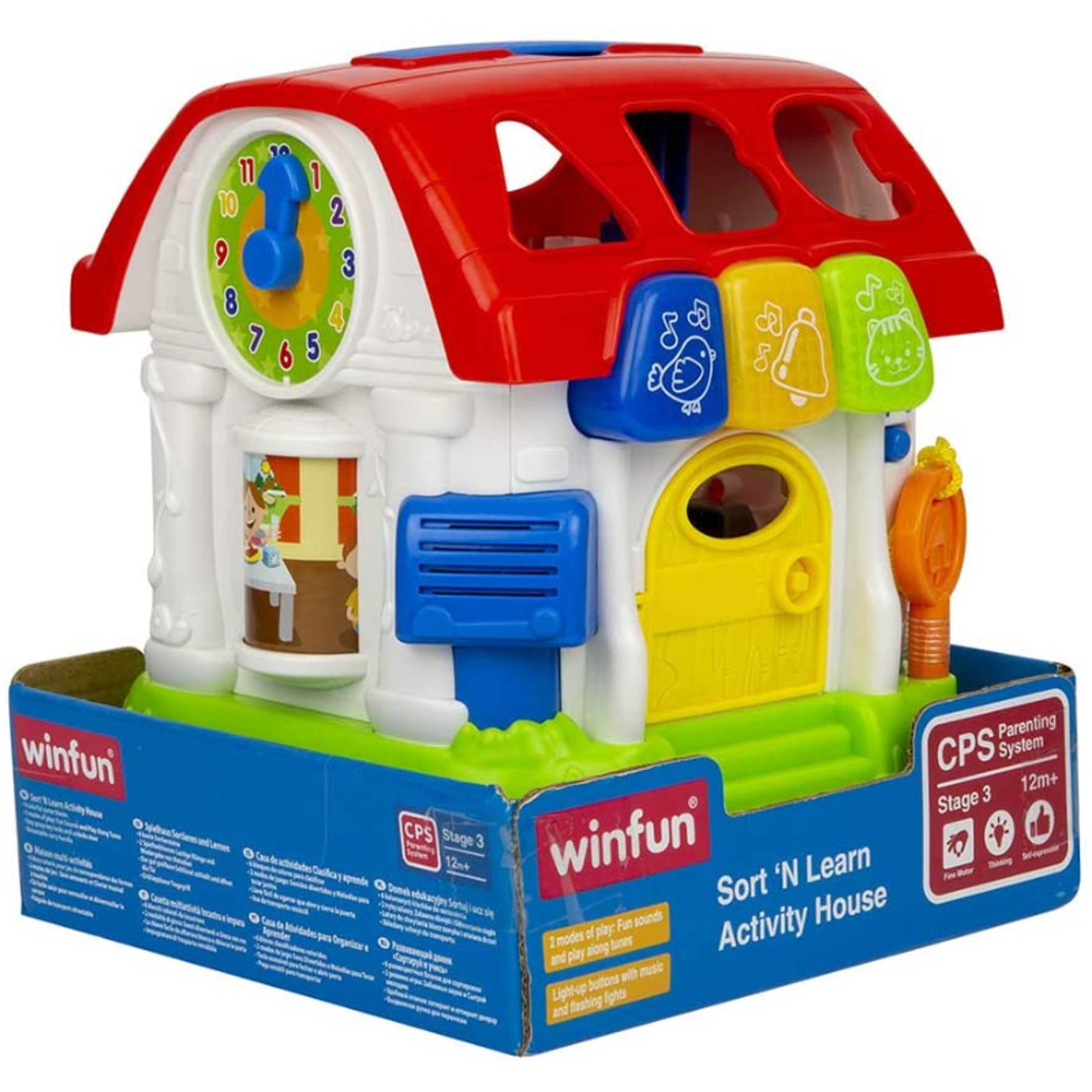 Sort And Learn Activity House Game For Unisex