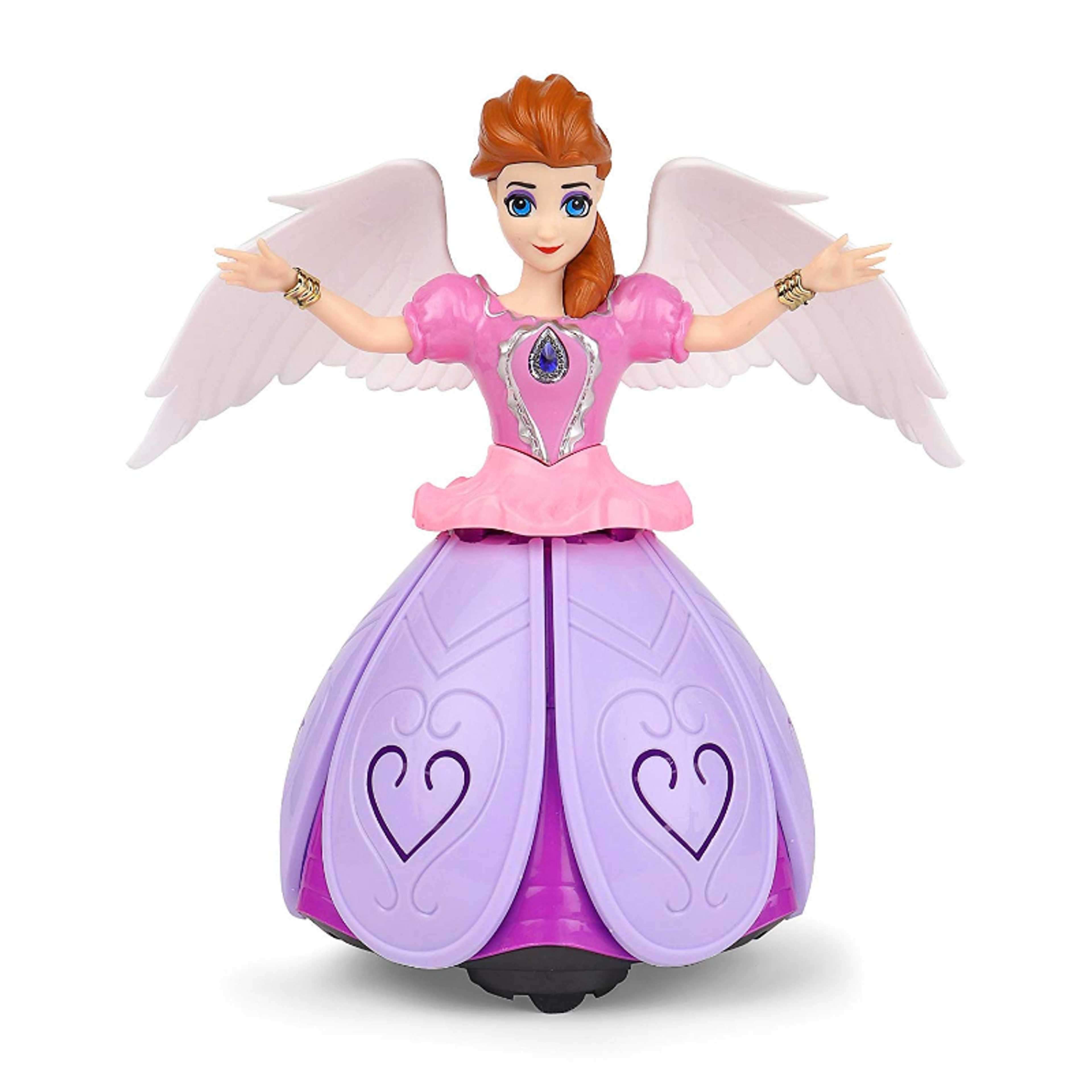 Dancing Angel Doll With Music Lights Princess Girl Multifunction LED Electronic Robot