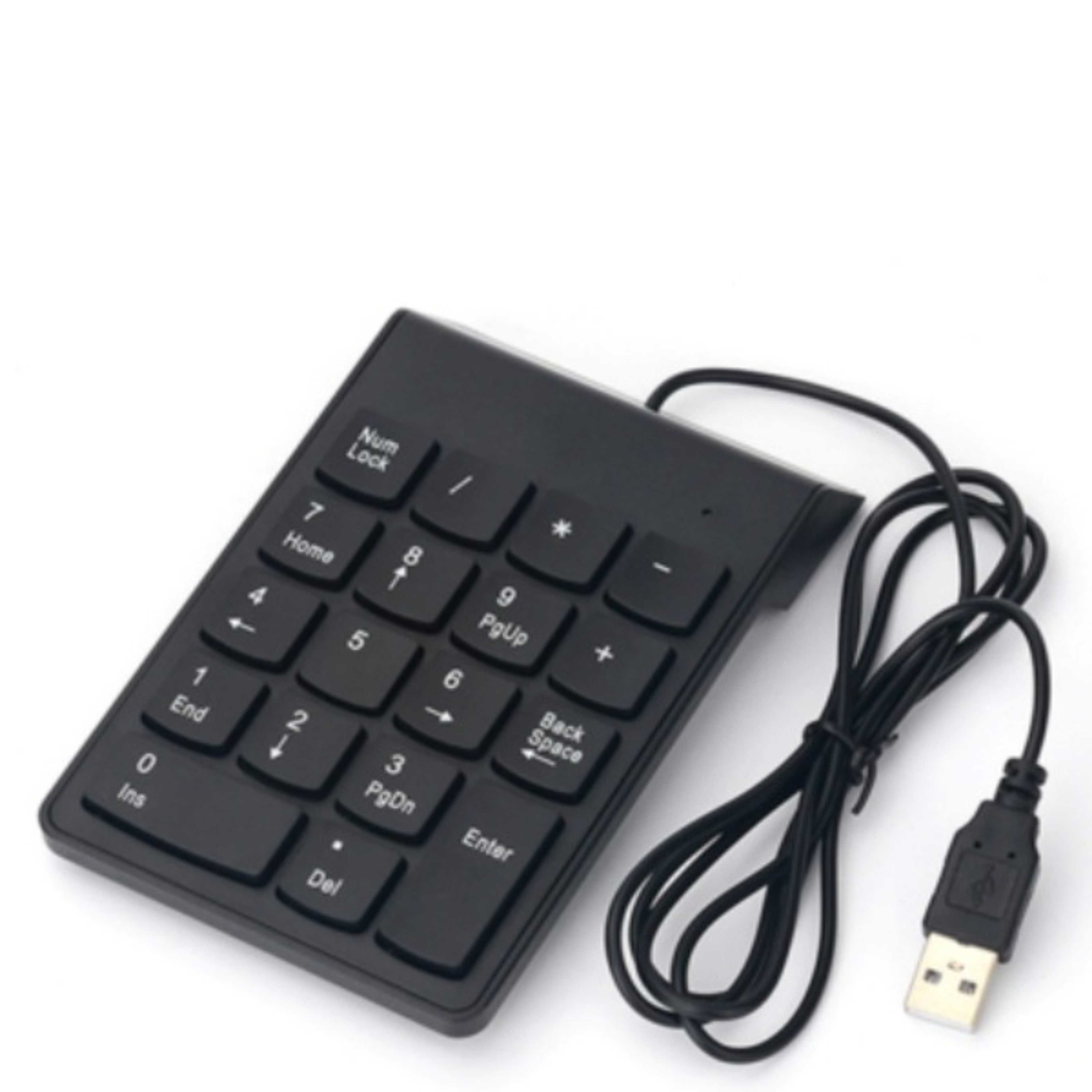 USB Number Portable Mini Keypad 18 Key For Laptop PC Notebook Desktop