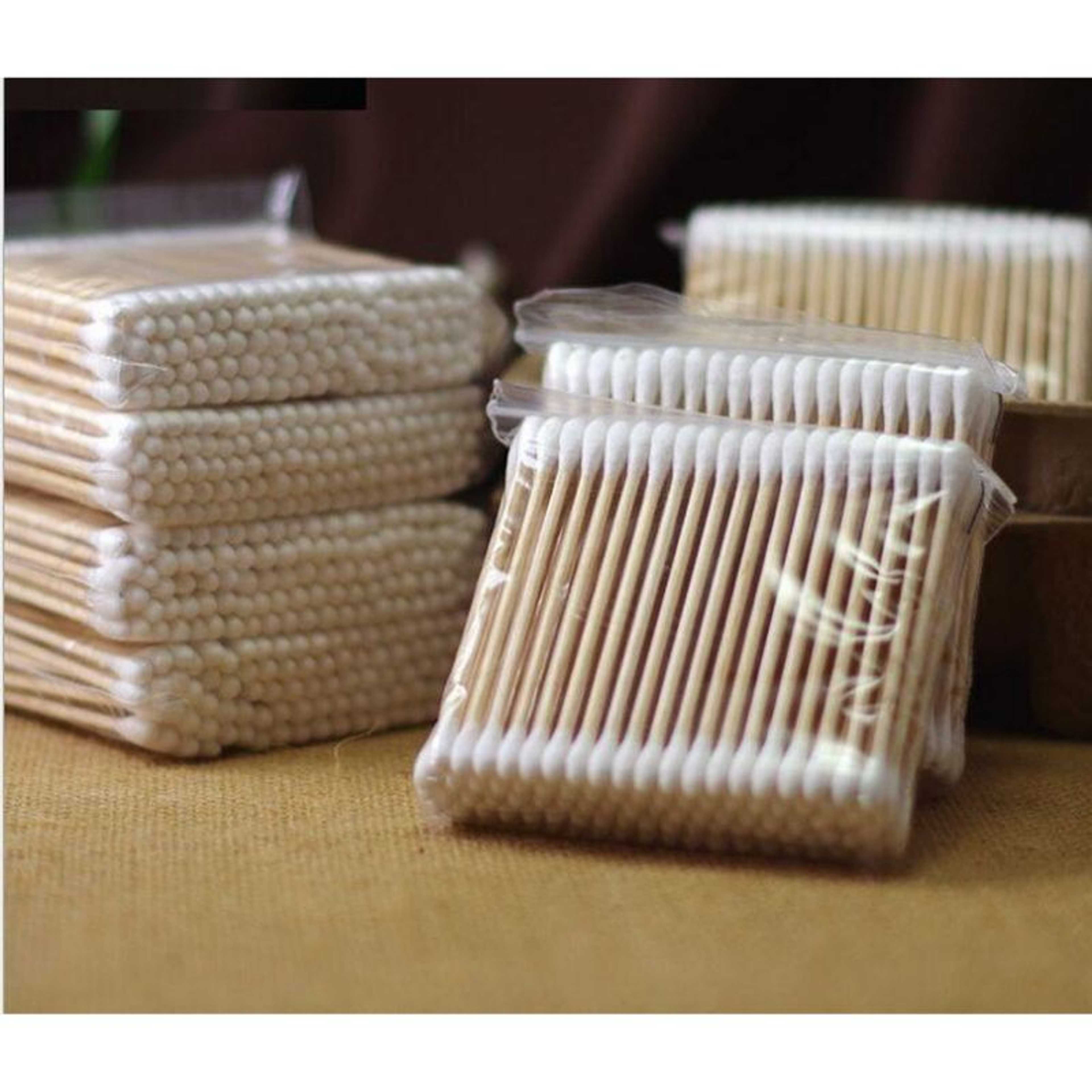 100Pcs Cosmetic Makeup Cotton Swab Stick Double Head Ear Buds Cleaning Tools