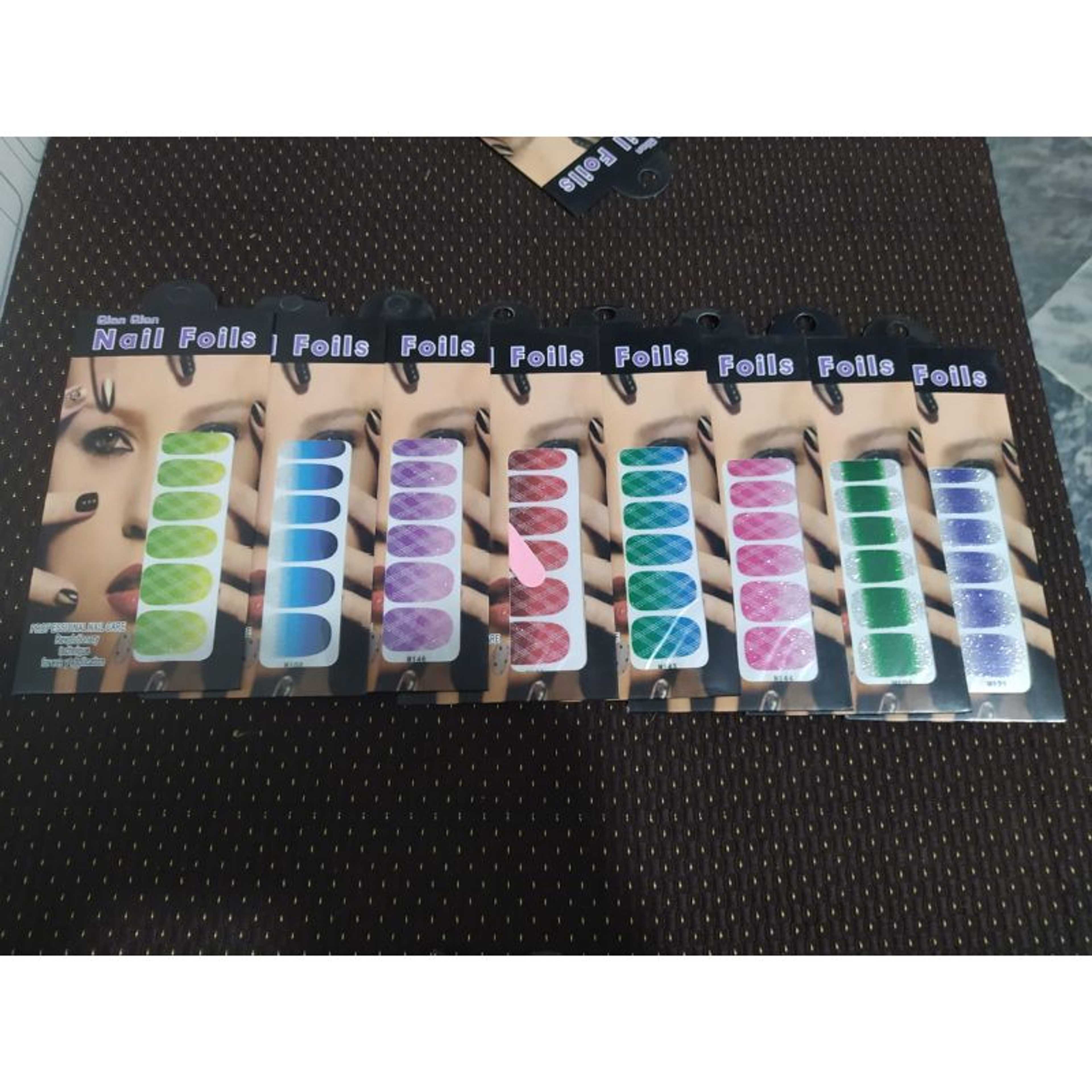 Nail Foils Pack of 04 Sets Random Colors