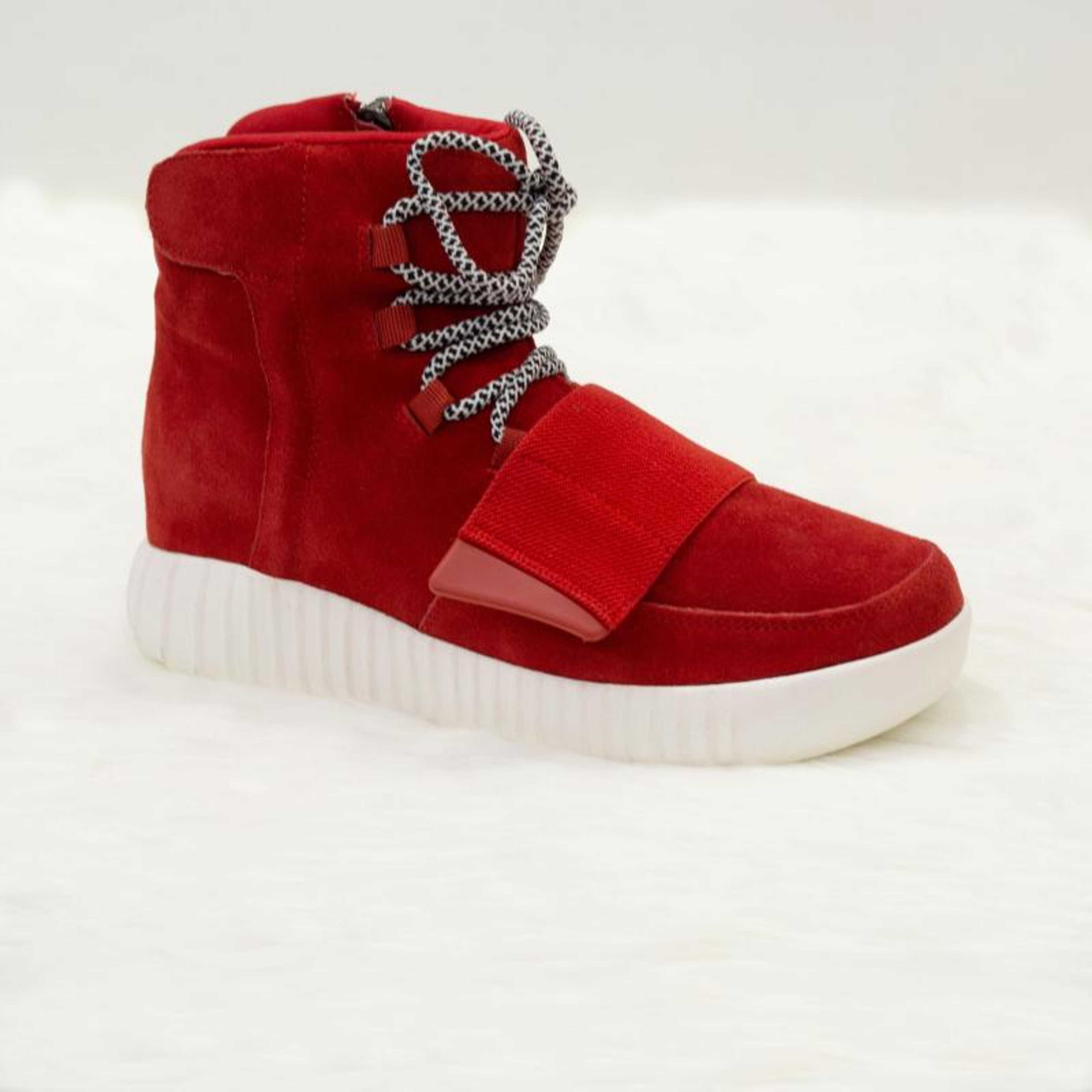 Red warm boots