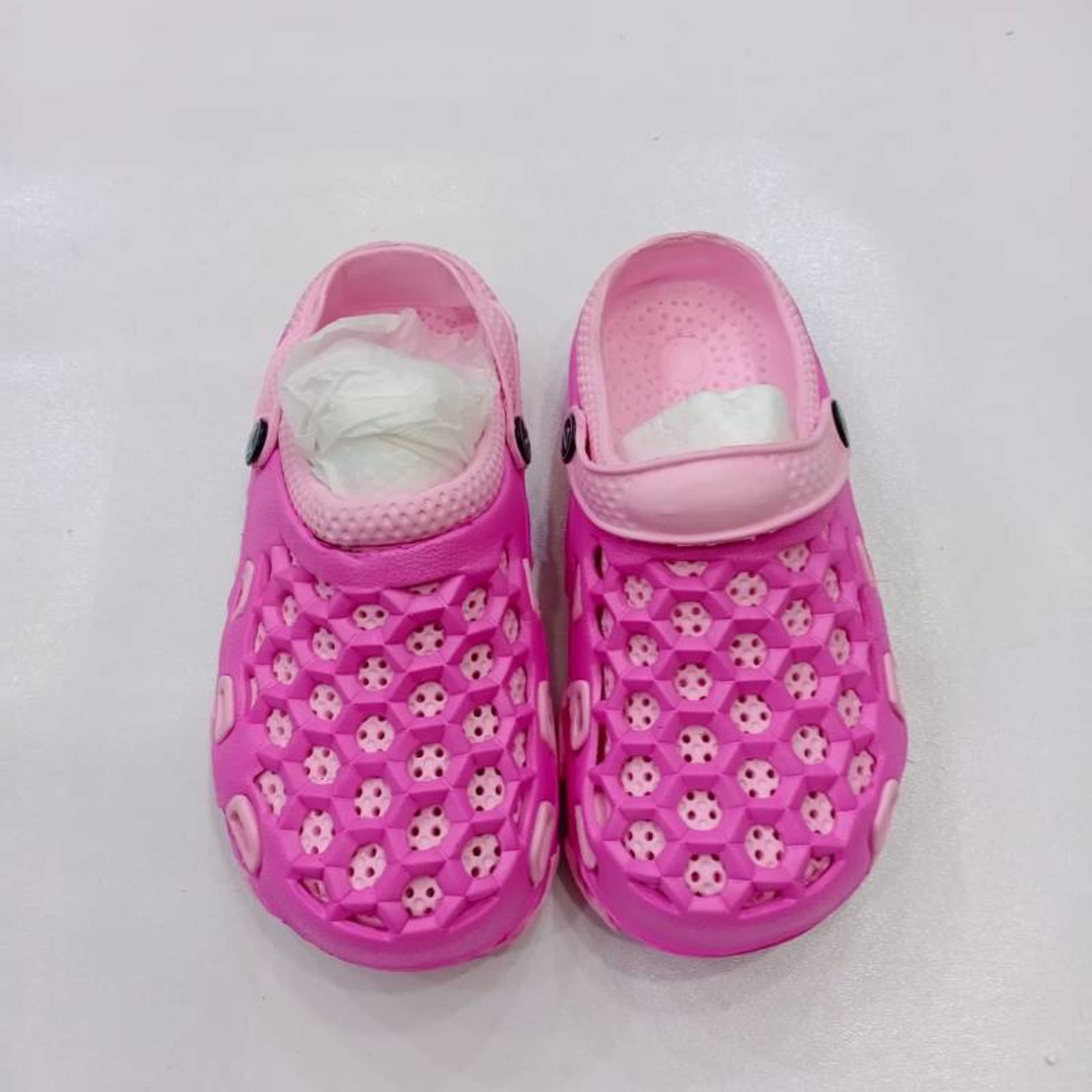 Pink clogs