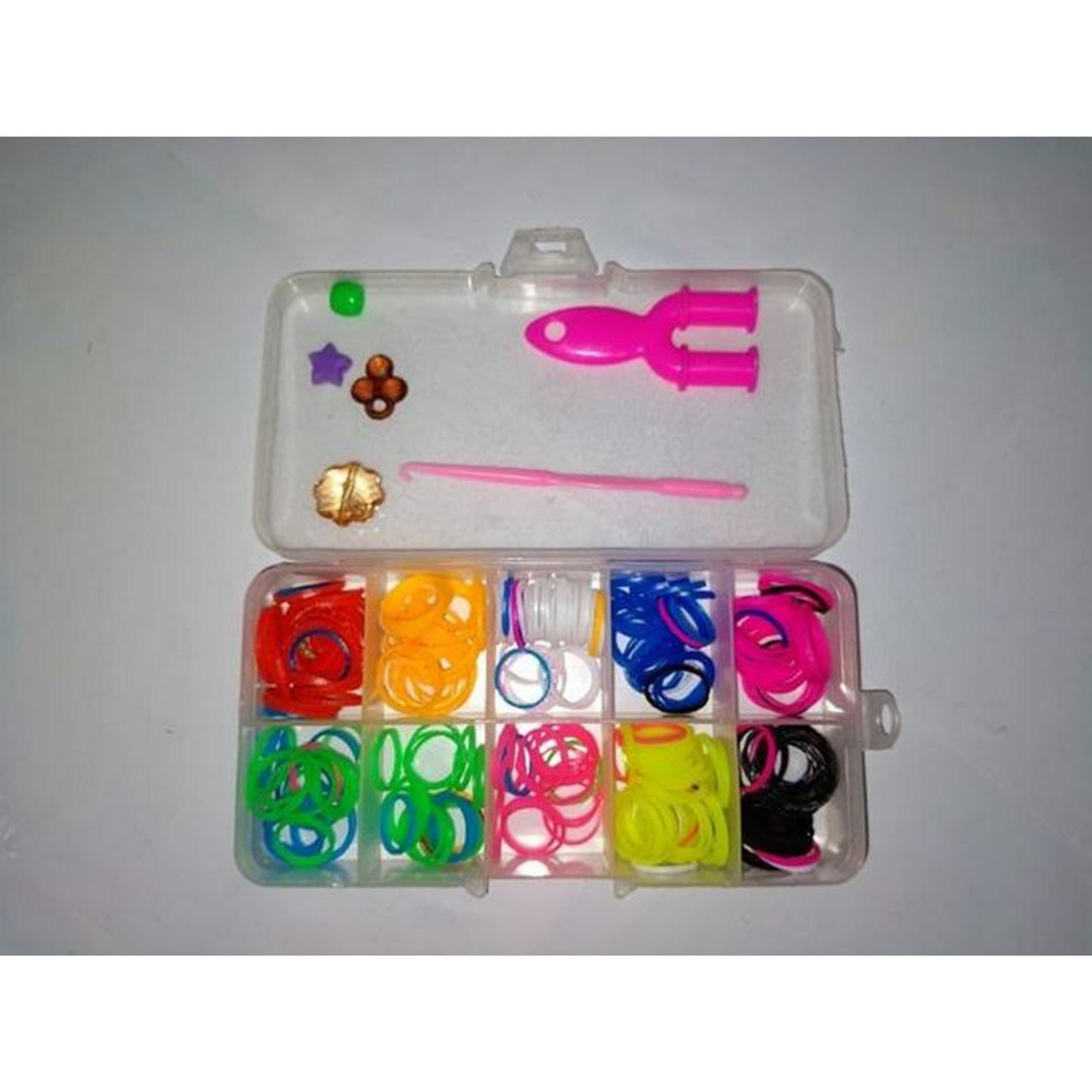 Top Selling Children's Toys DIY Colorful Rubber Loom Bands Refill Kit with Accessories, Mixed Color