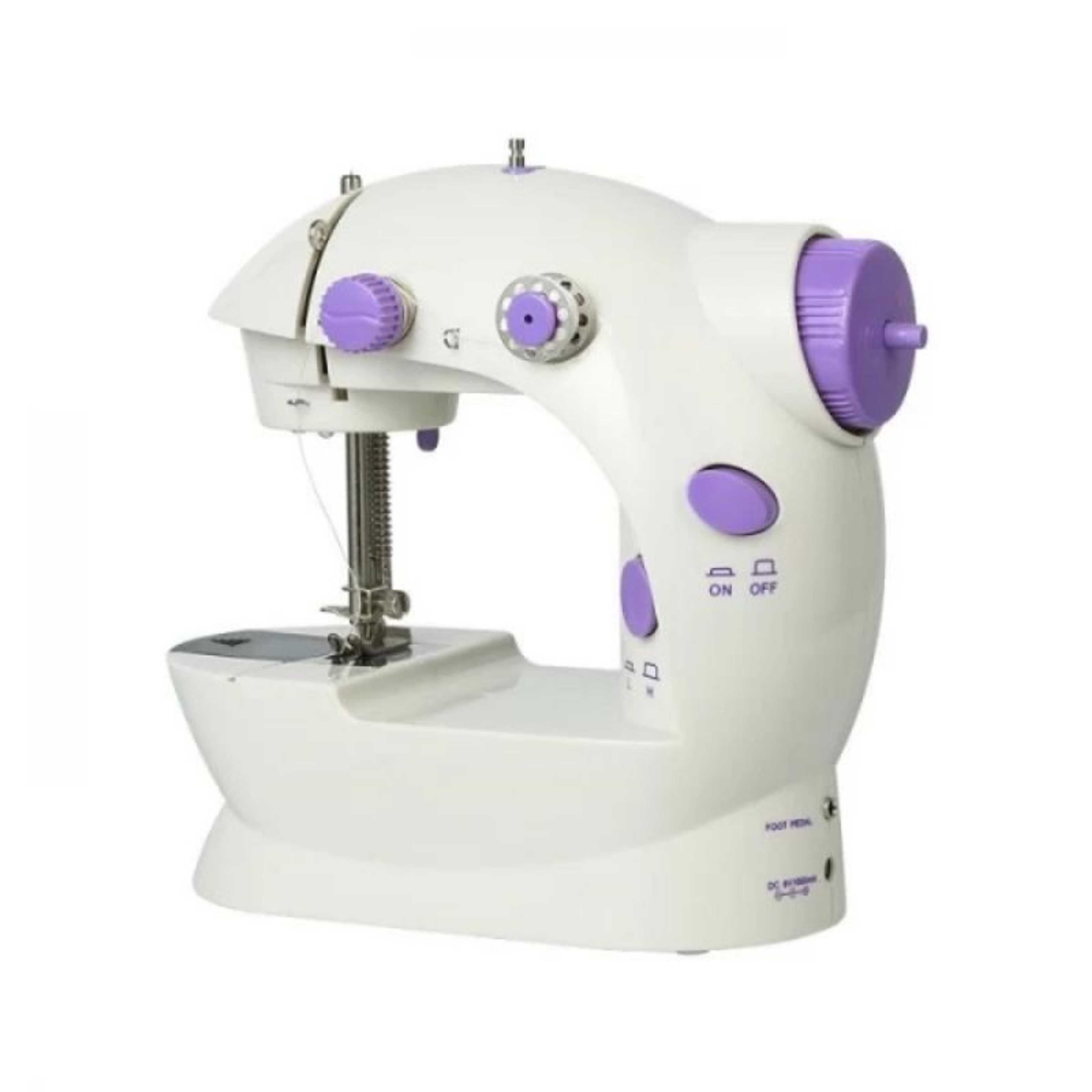 Double Thread 2 Speed Mini Sewing Machine SM-202A With Foot Pedal