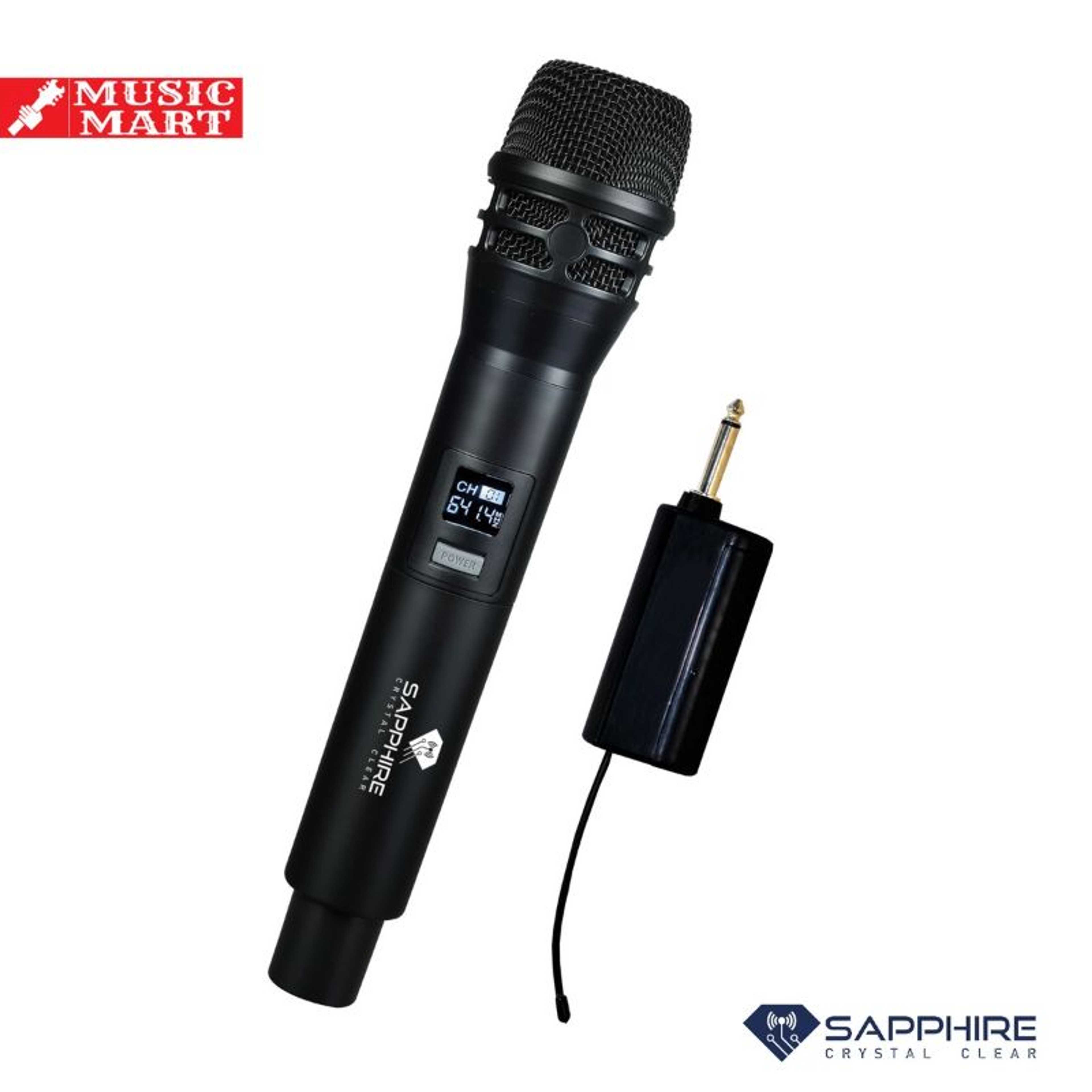 WIRELESS DYNAMIC MICROPHONE - HIGH FREQUENCY - EXCELLENT SOUND QUALITY - HIGH RATED ALL OVER THE WORLD - EASY JUST PLUG AND PLAY - ELEGANT DESIGN - Dual Handheld Dynamic Mic System Set with Rechargeable Receiver, 160ft Range, ) Plug, for Karaoke