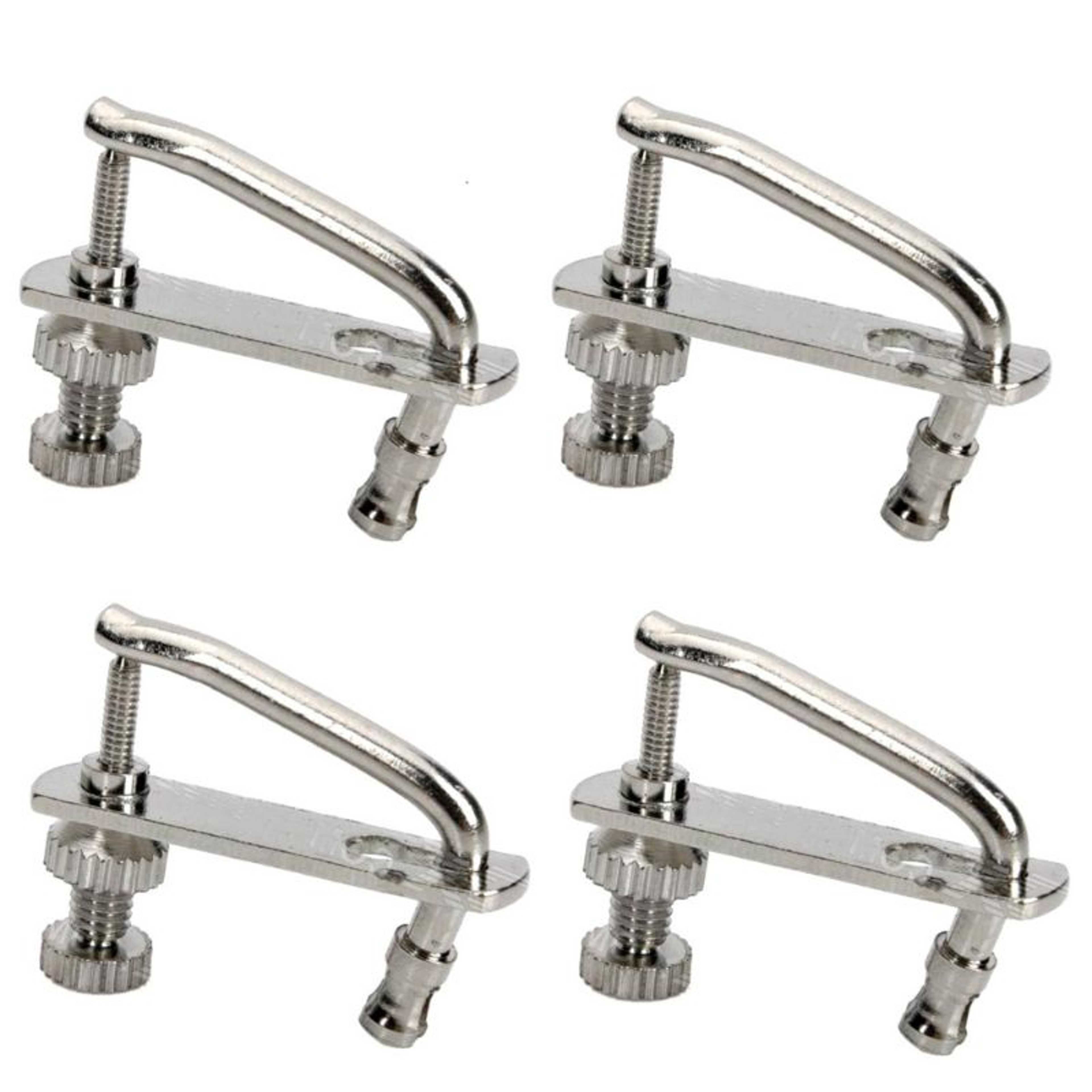 Violin Fine Tuner (Adjuster) - 4 Pcs/Set - Silver