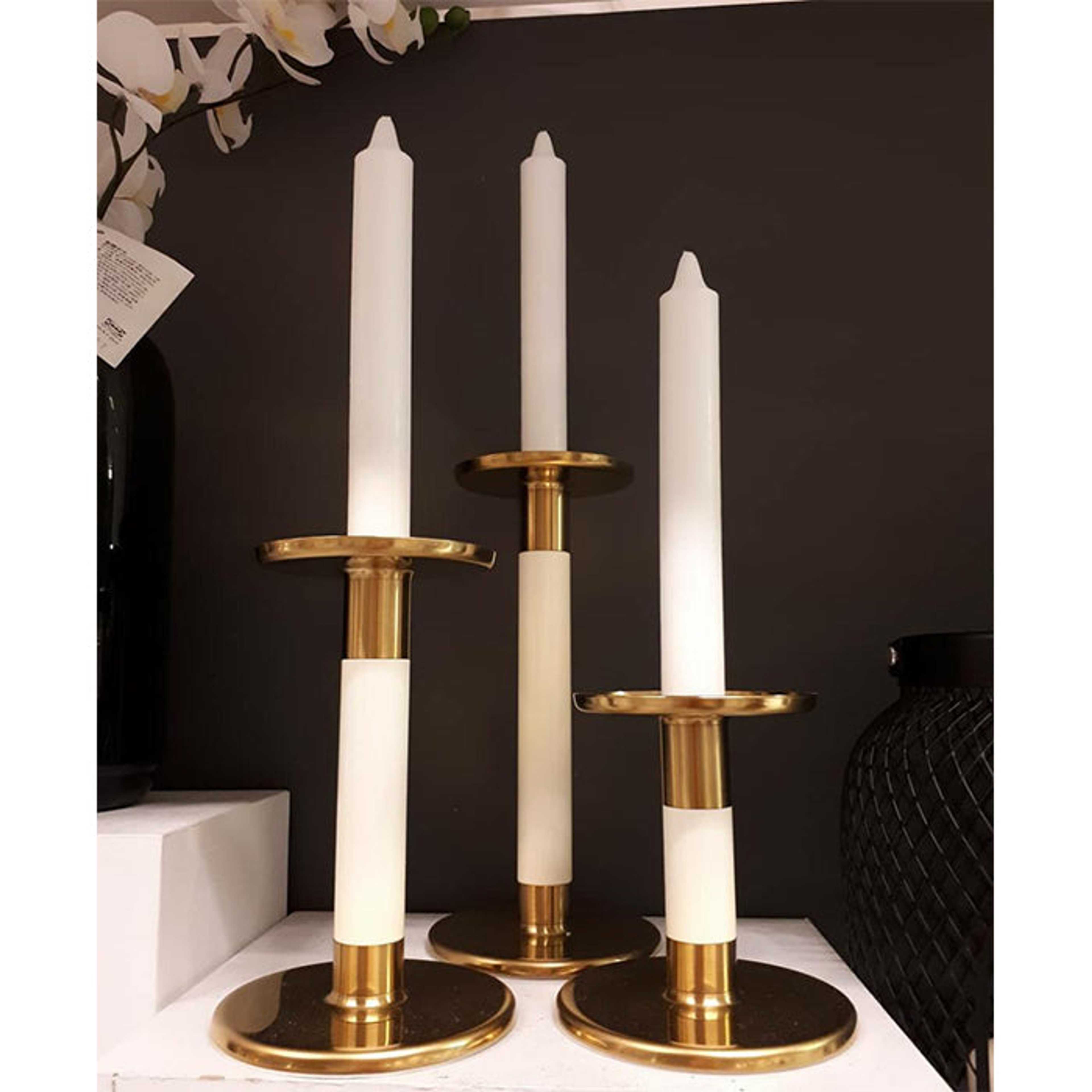 Candle Holder - Set of 3 - Brass