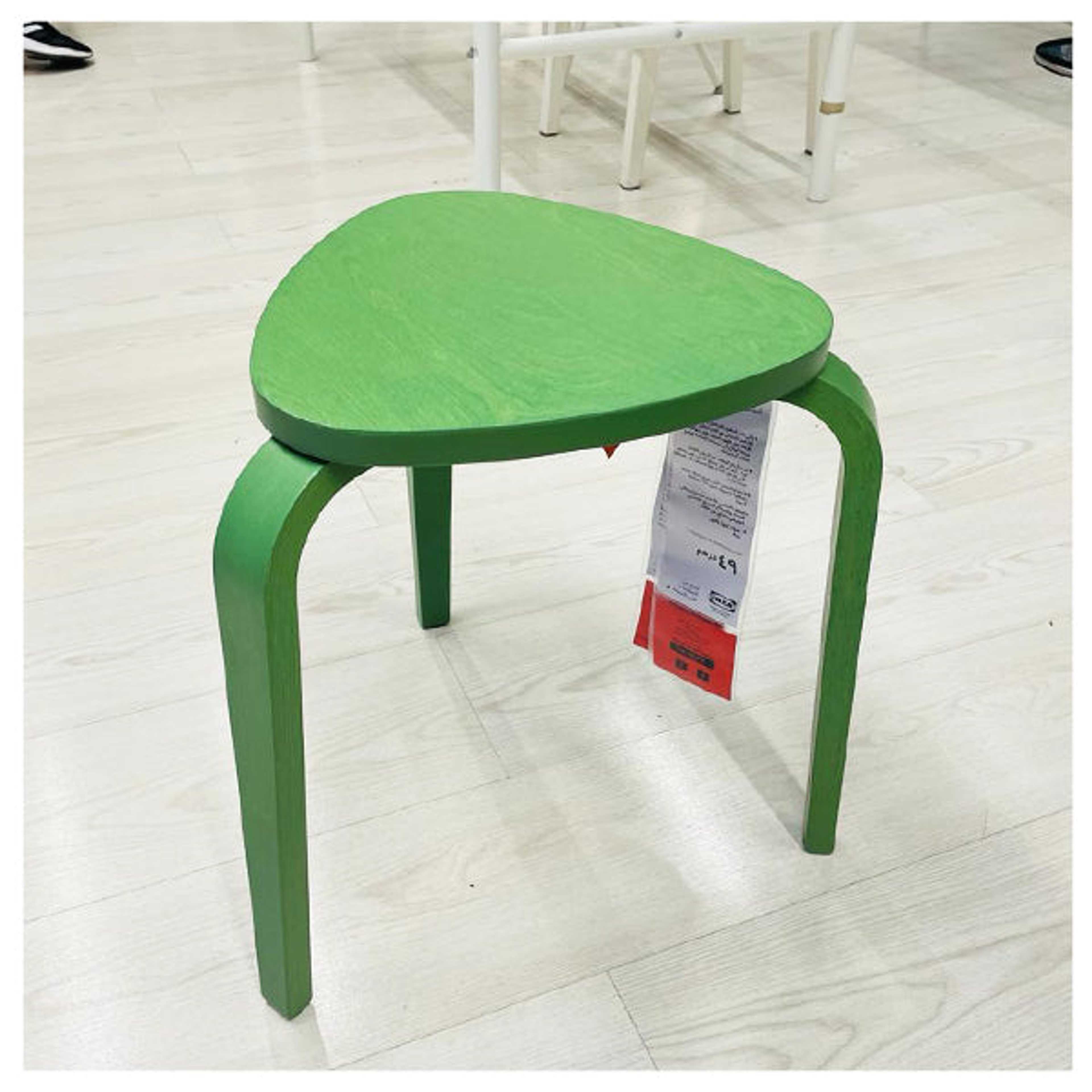 Wooden Stool - Green