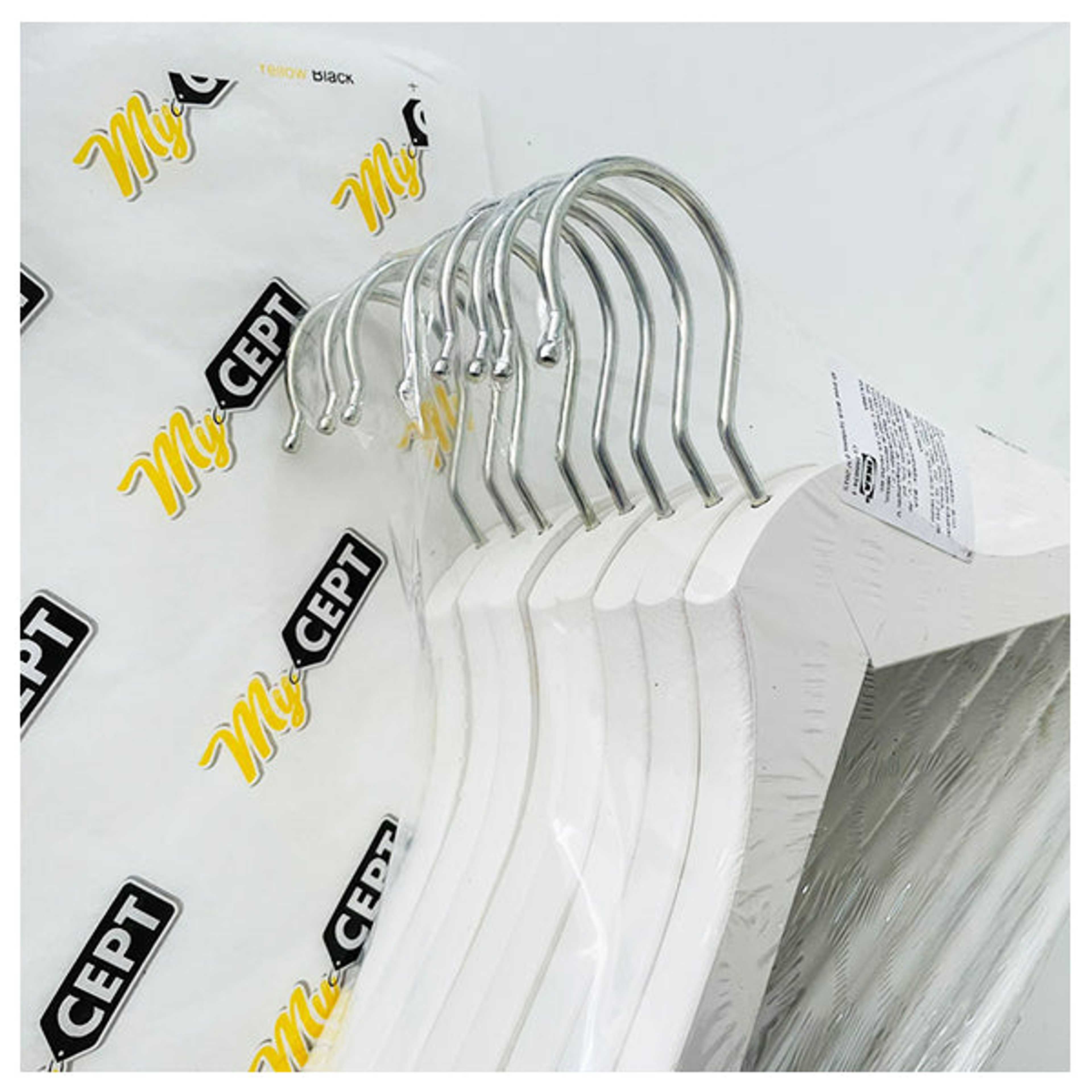 Clothes Hanger White - Pack of 8