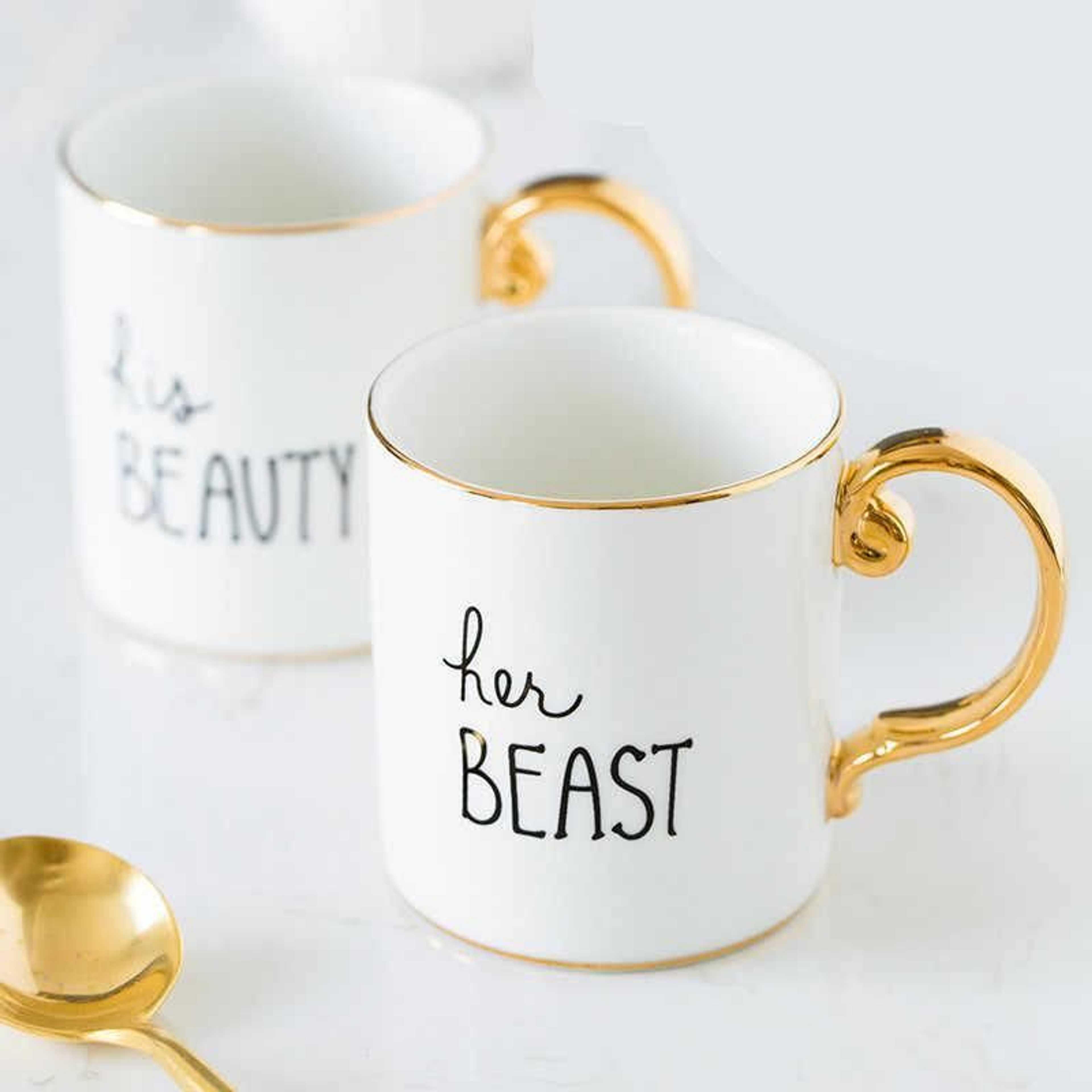 Ceramic Mug Luxury Gold “Her Beast” - Product Main Image