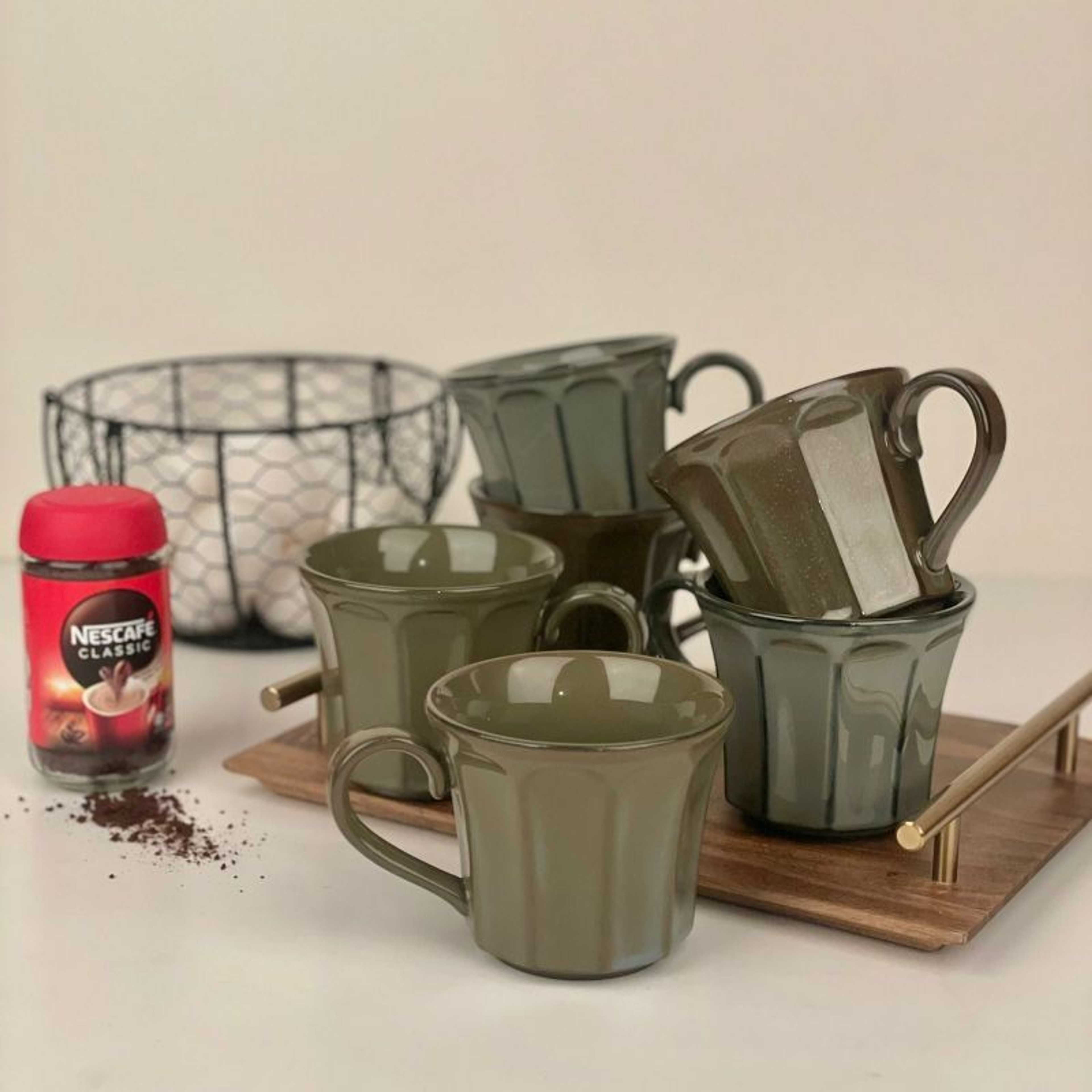 American Coffee Mugs - Set Of 06 - Product Main Image