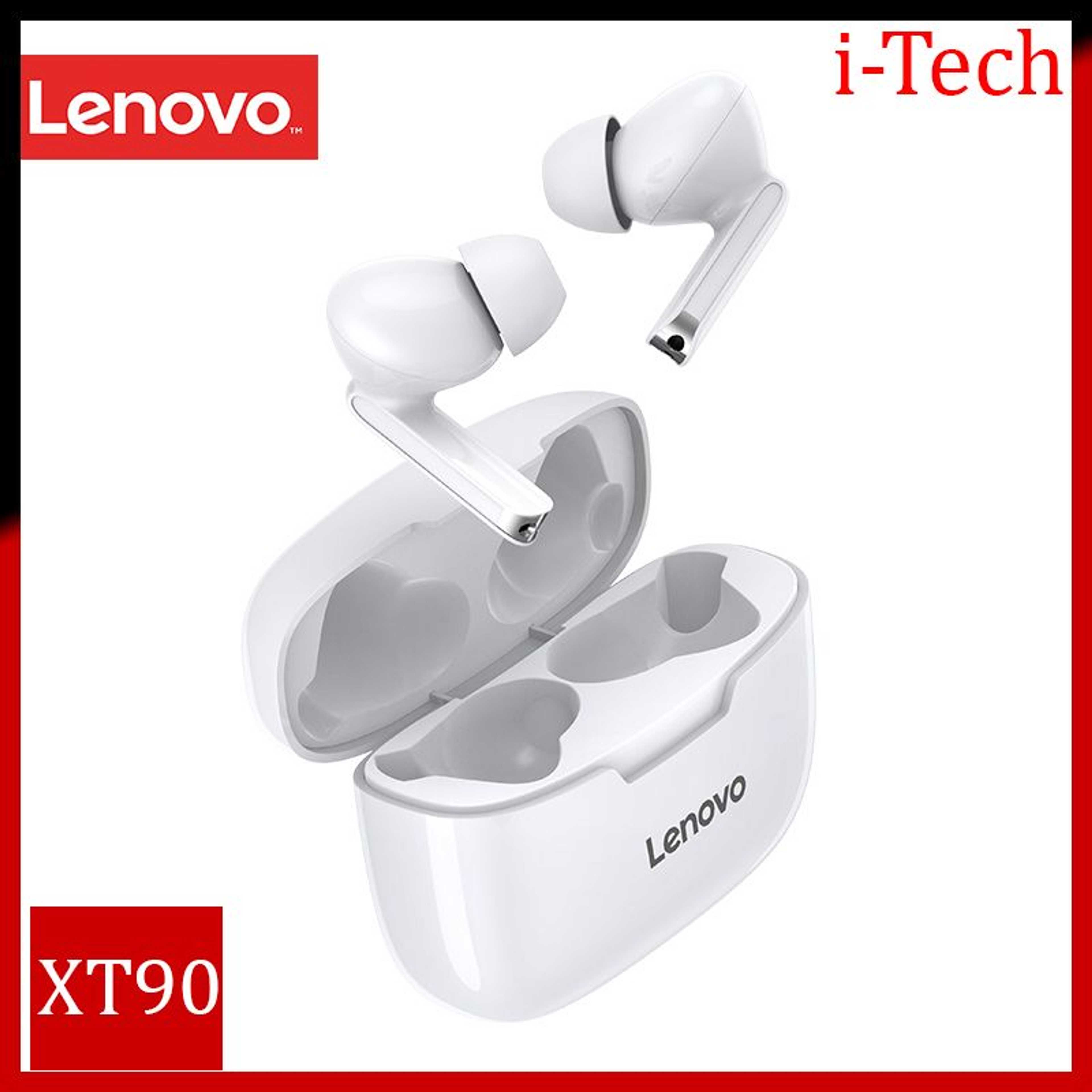 Lenovo XT90 TWS Earbuds Bluetooth 5.0 True Wireless Headphones Touch Control Sweatproof Sport Headset In-ear Earphones with Mic 300mAh Charging Case
