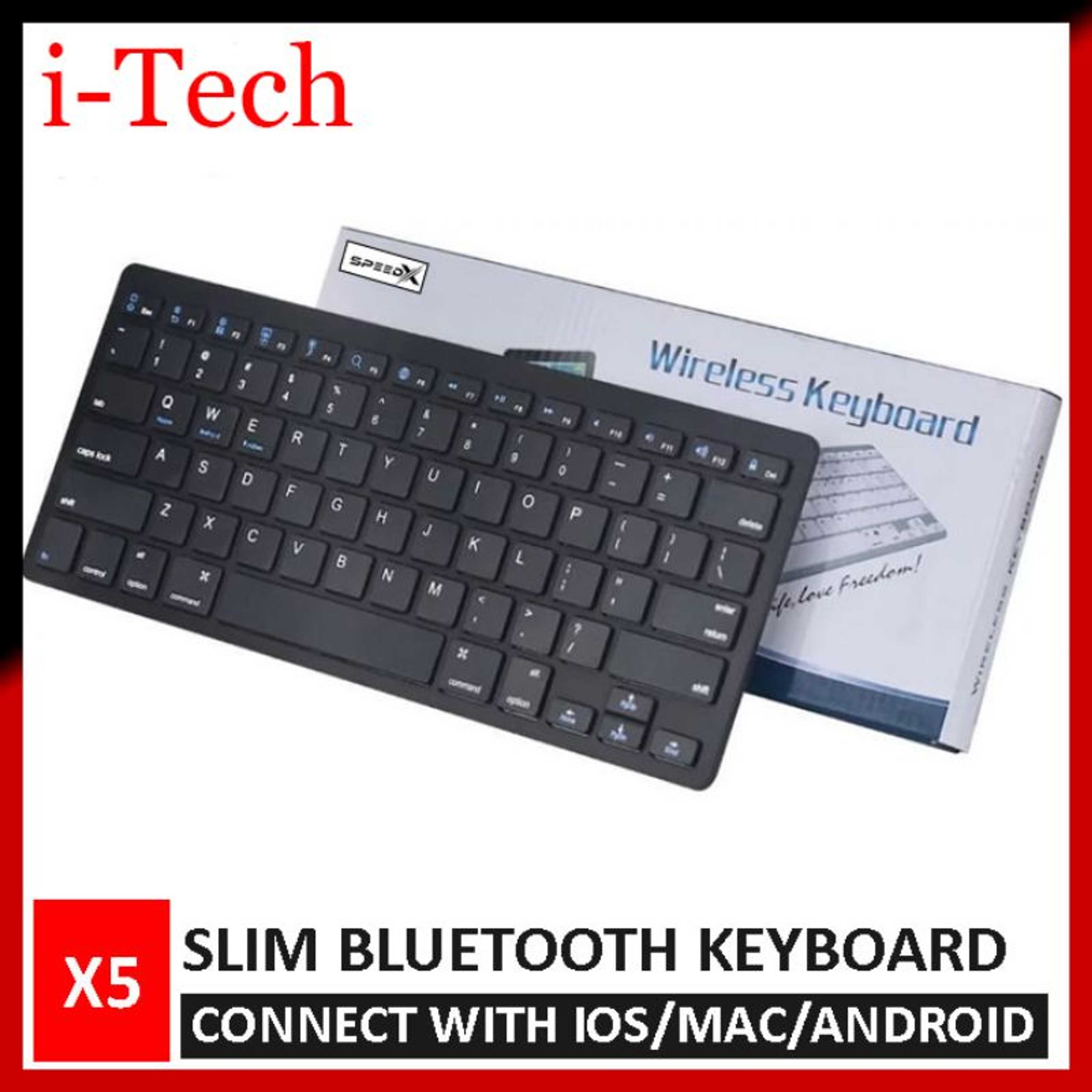 Bluetooth Keyboard Blue X5