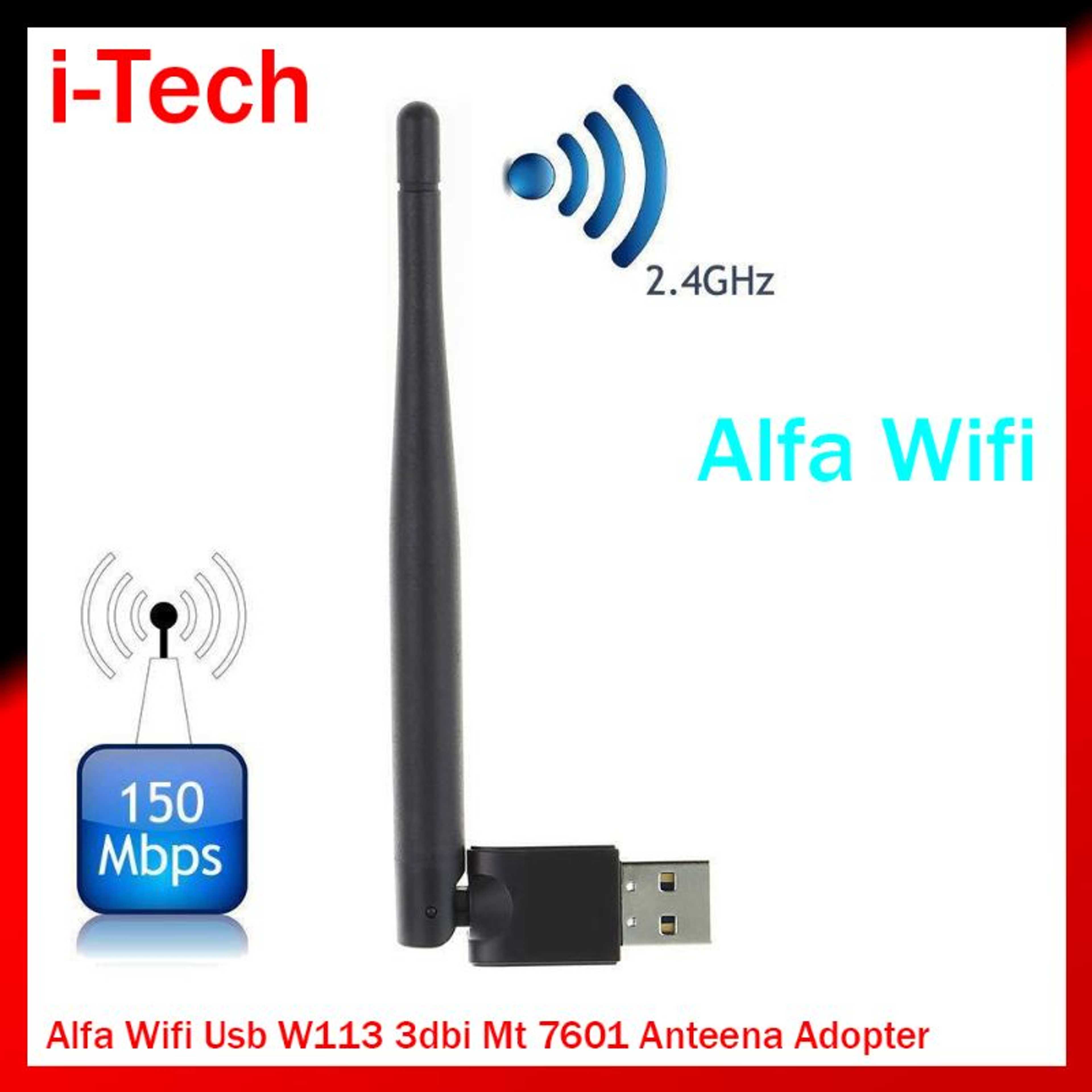 Alfa Wifi Usb W113 3dbi Anteena Adopter