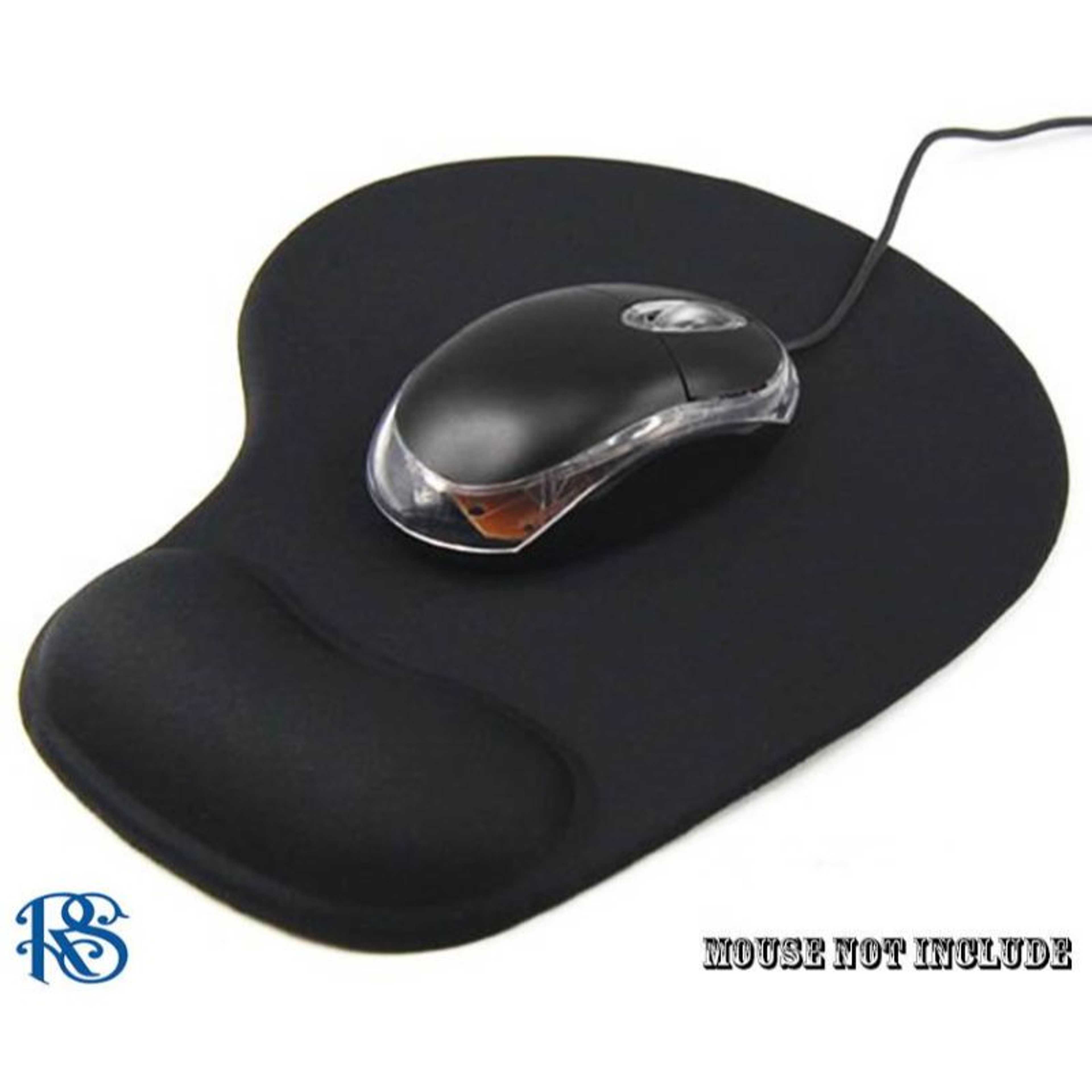 Premium Mouse Pad with Wrist Rest Protect Your Wrists and De-Clutter Your Desk - Black