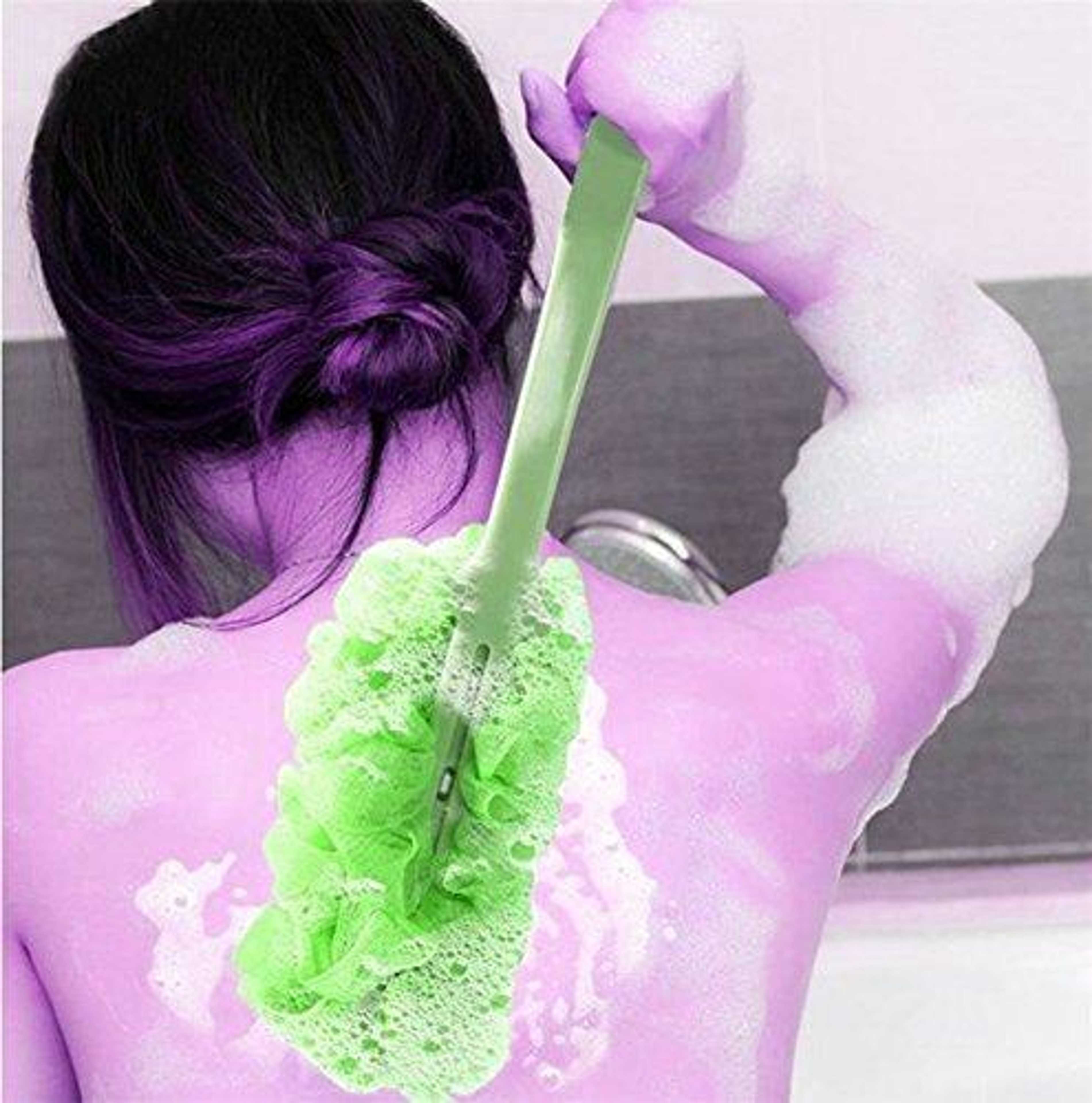 Bath Brush Long Handle Scrub Skin back and hard Massage Bathing Feet Friction Brush Back Exfoliating