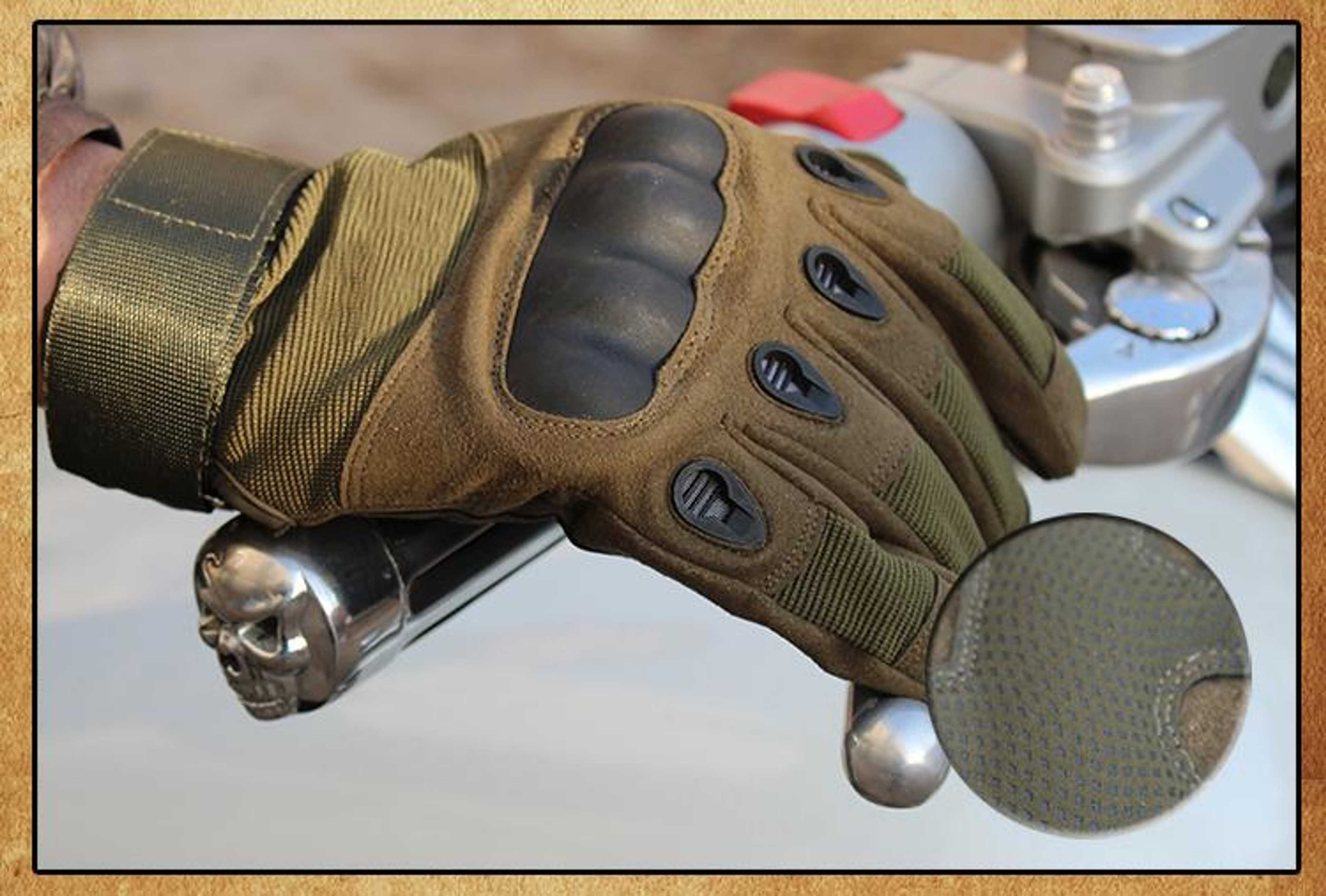 Outdoor Gloves full Finger Hard Tortoise Shell