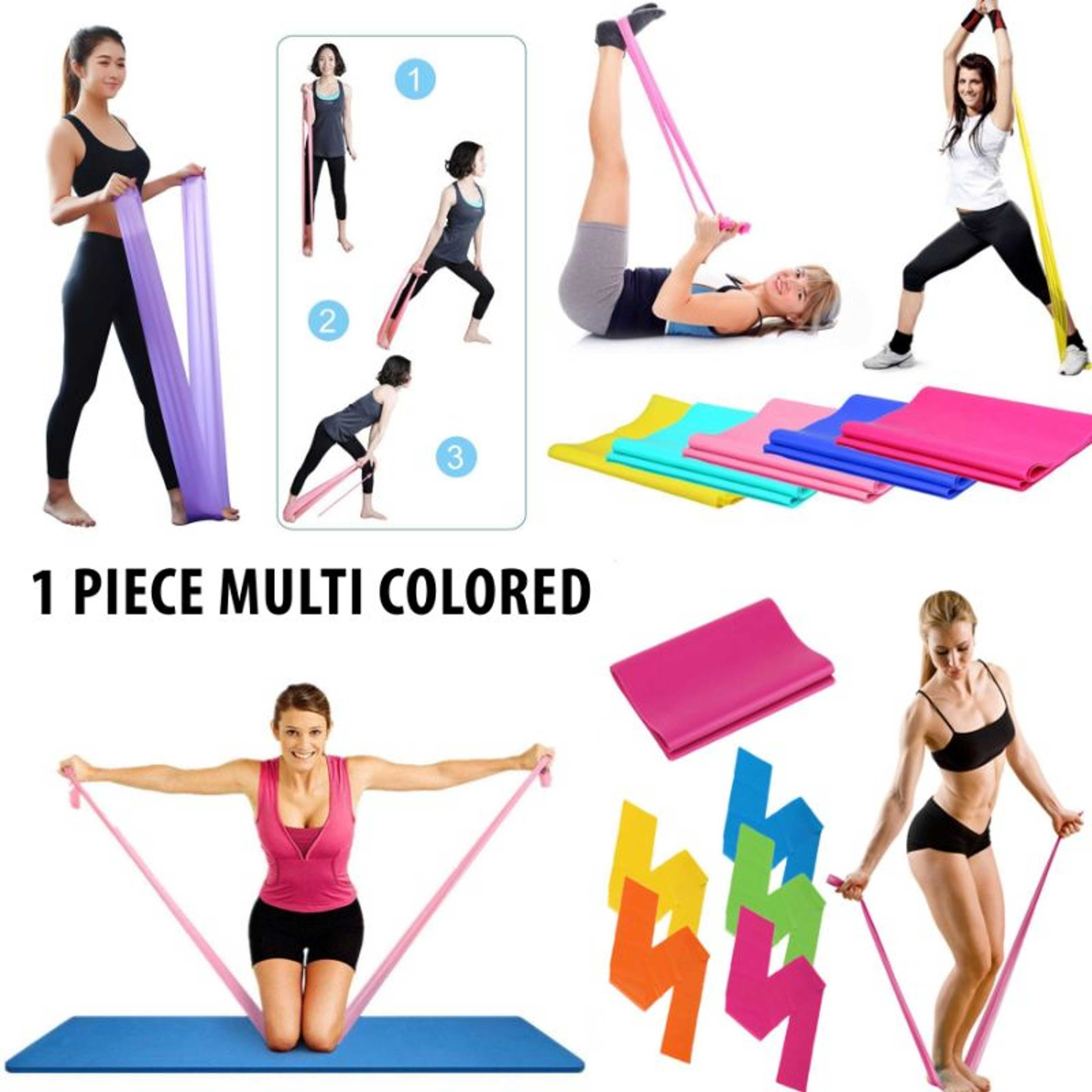 Premium Yoga Loop Fitness Band Unisex Yoga Sports Elastic Expander Resistance Bands Elasticas Pull Rope Cross fit Bodybuilding 1 piece Random color Delivery - Product Main Image