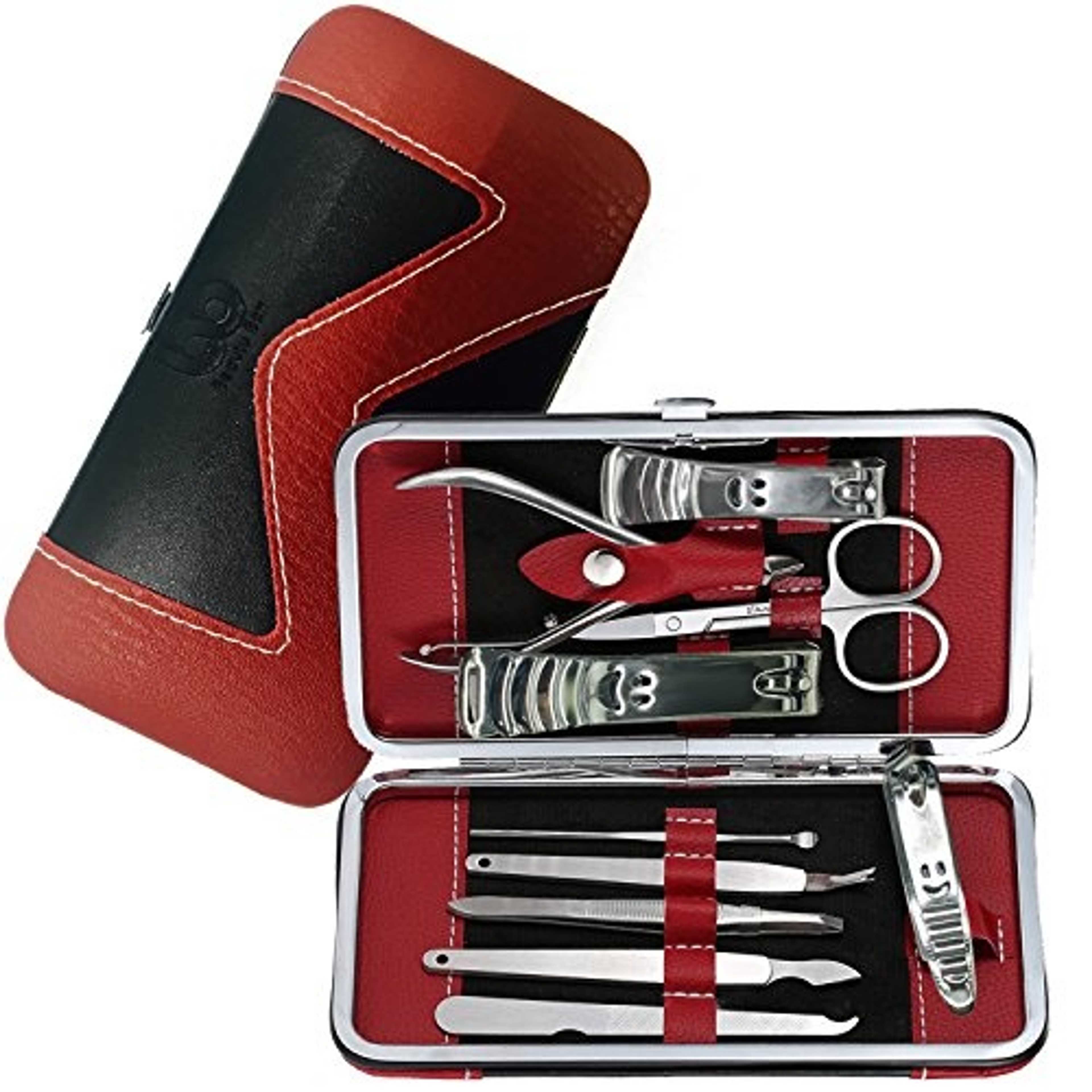 7pcs Manicure Set And Kit Pedicure Scissor Tweezer Knifé Ear Pick Utility Nail Clipper Kit Stainless Steel Nail Care Tool Set - Product Main Image