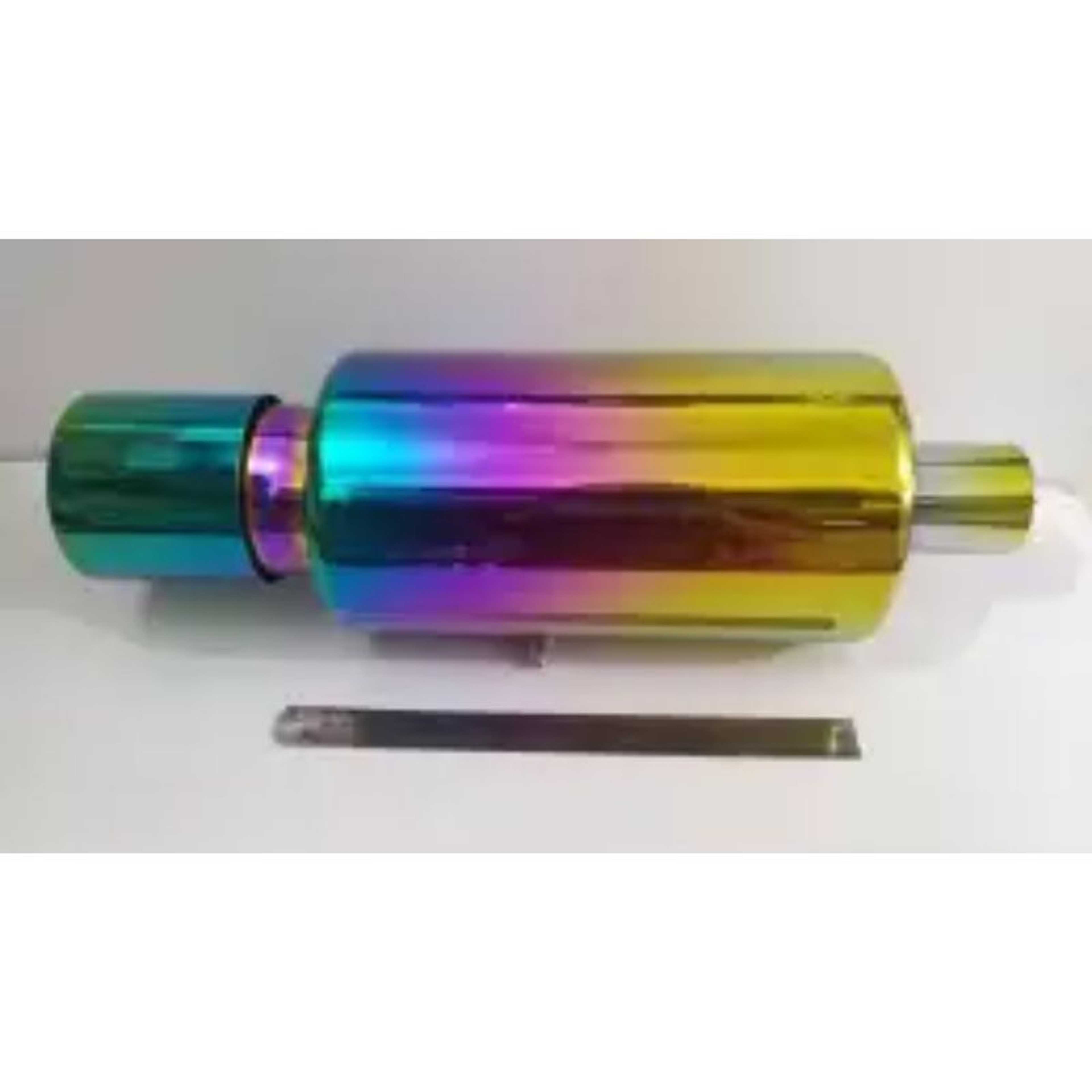 Burnt Exhaust Muffler for 1600cc to 2200cc Cars - Multicolor