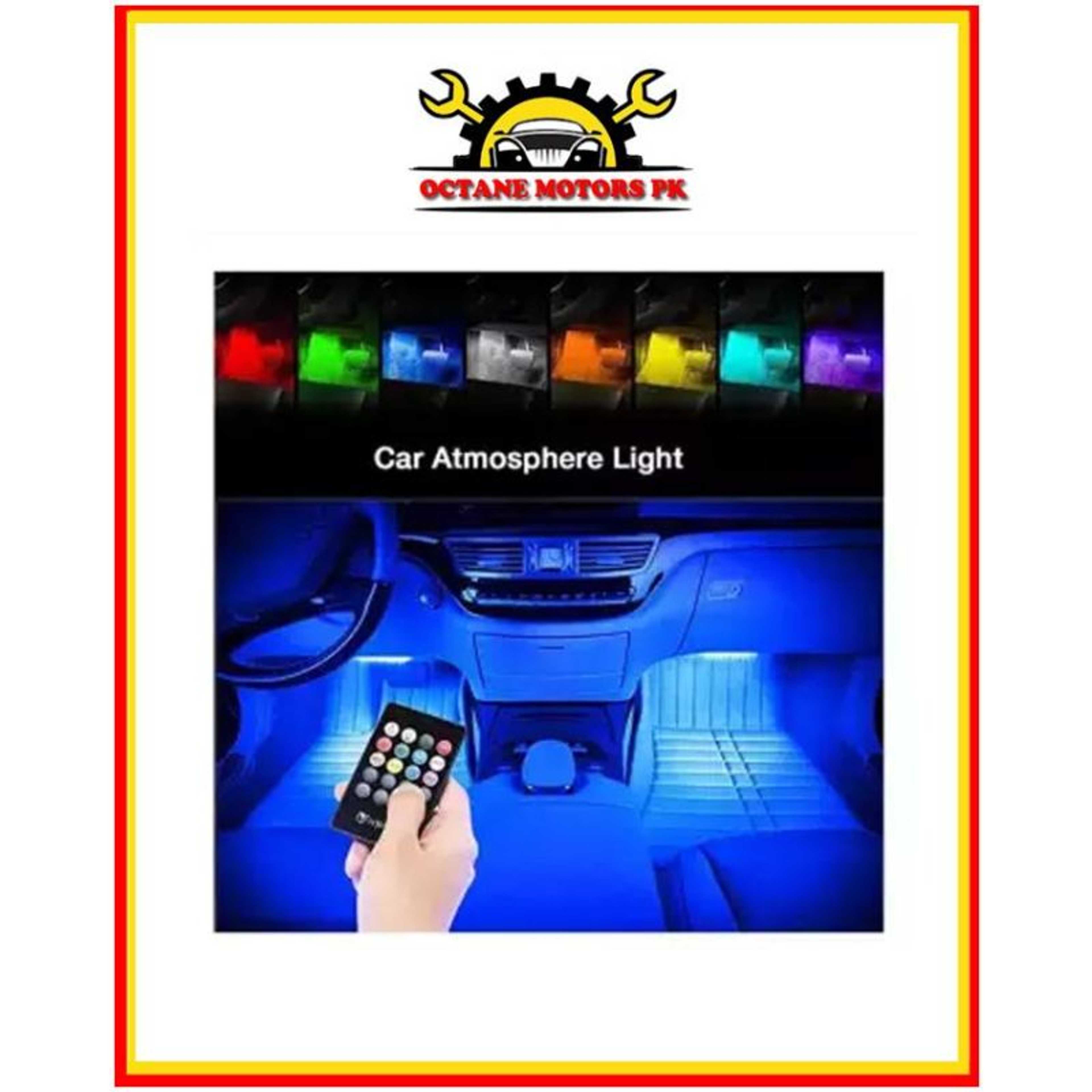 Car Interior Atmosphere Remote Control Light Decor Lamp 7 Colours