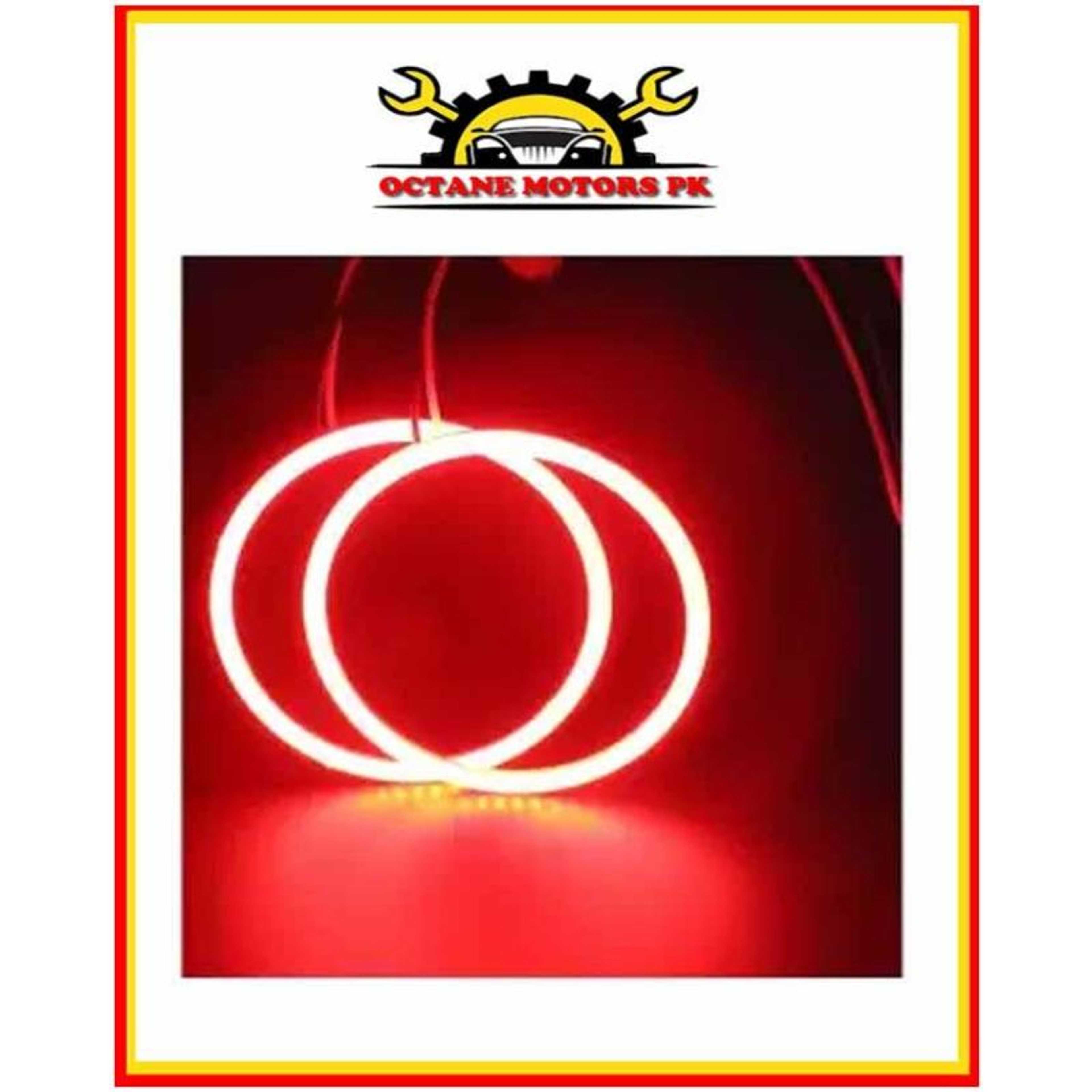 Rings for Headlight 90mm - Red