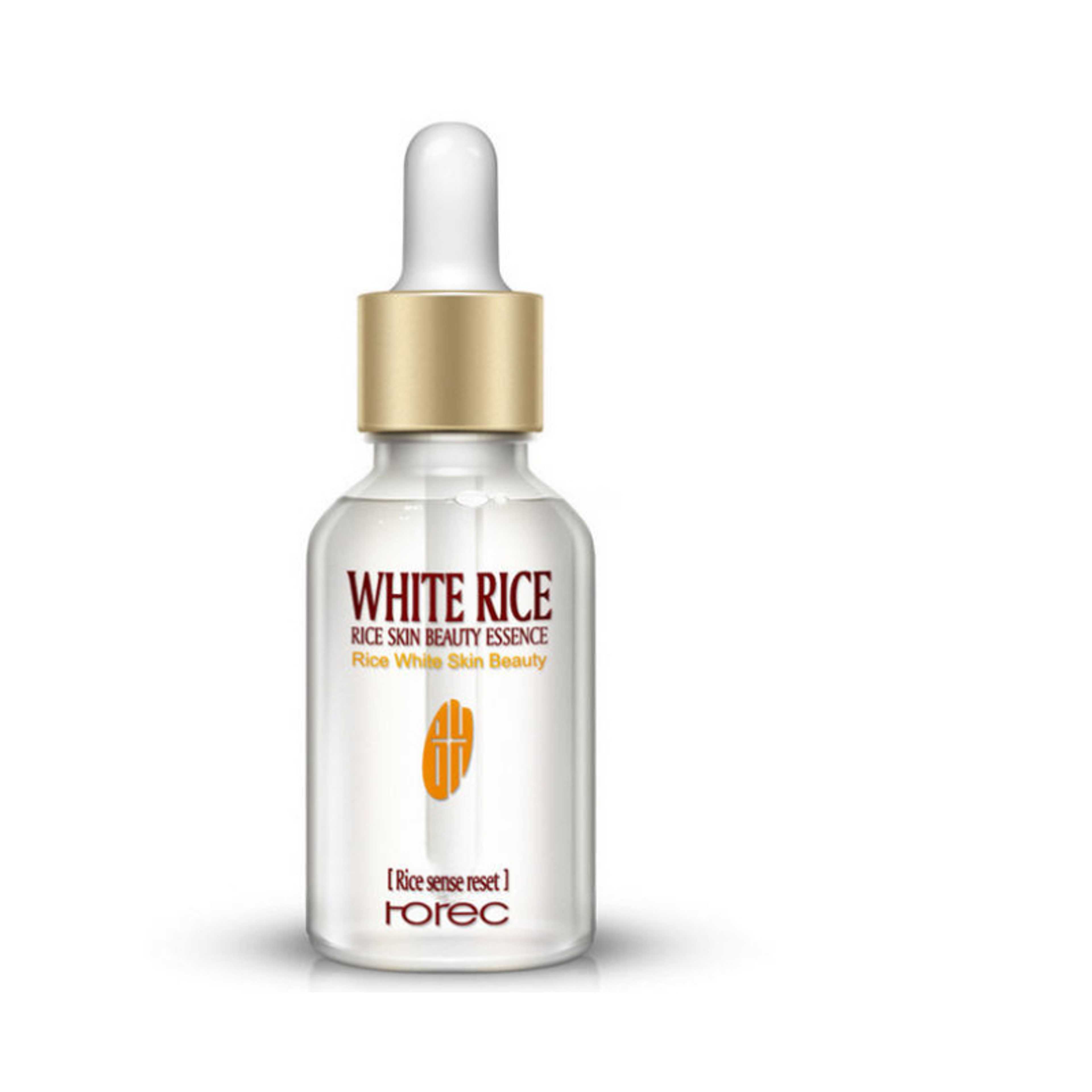 Natural and Organic White Rice Serum Face Moisturizing Anti Aging Face Fine Lines Remove Spots Treatment Reduces Wrinkle 15ML - Product Main Image