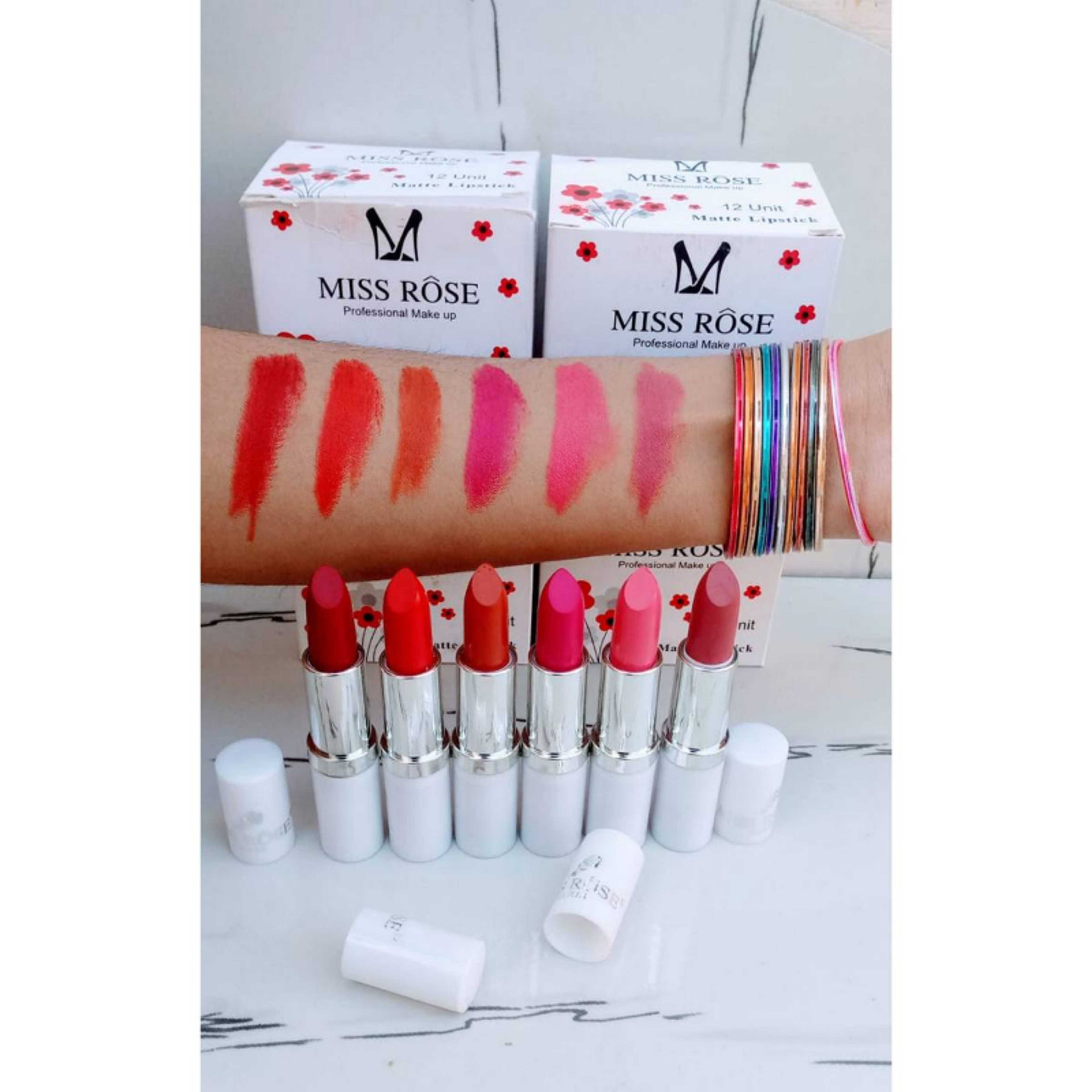 Pack of 6 Miss Rose Lipstick - Product Main Image