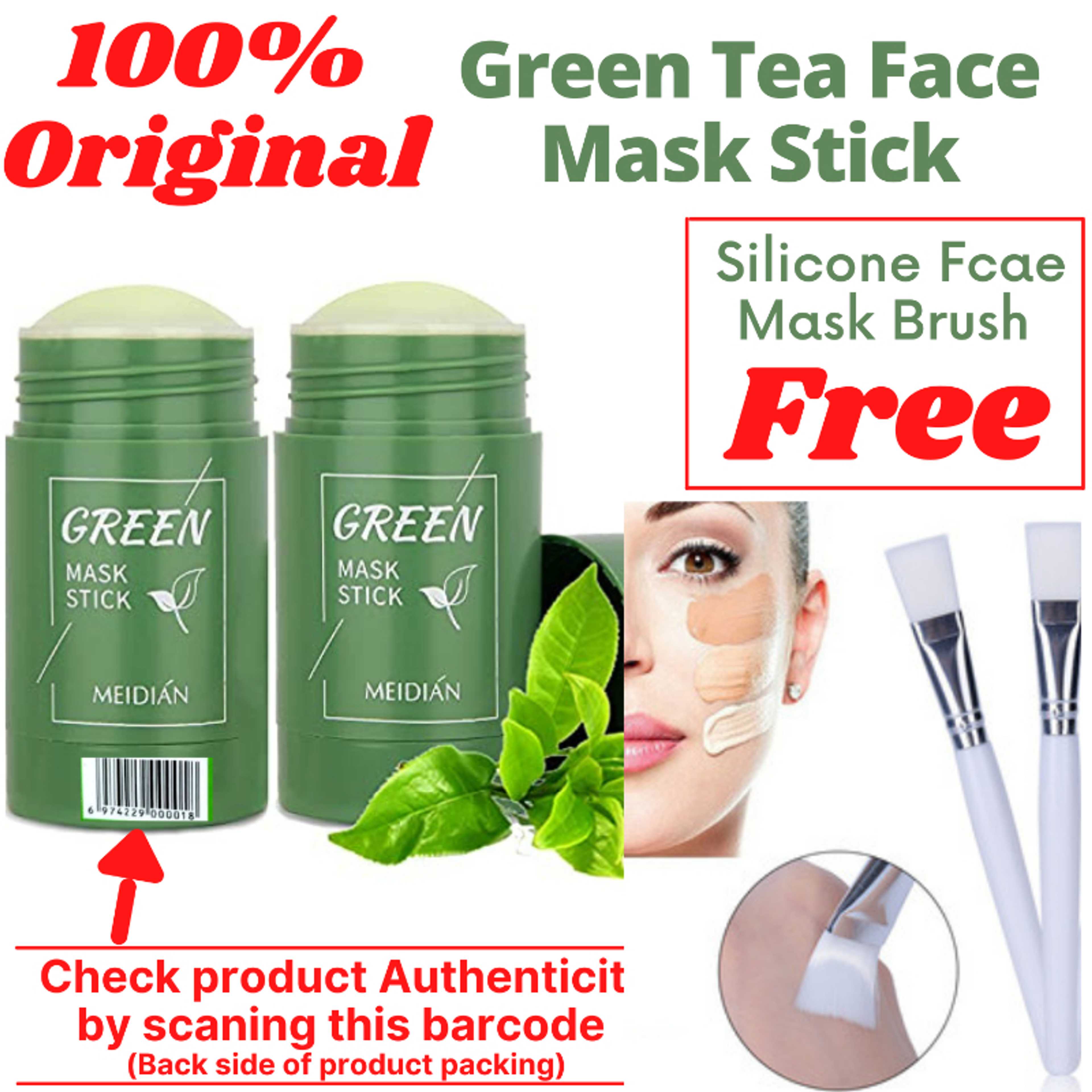 Green Tea Cleansing Mask Purifying Clay Stick Mask Oil Control Skin Care Anti-Acne Blackhead Mud Mask