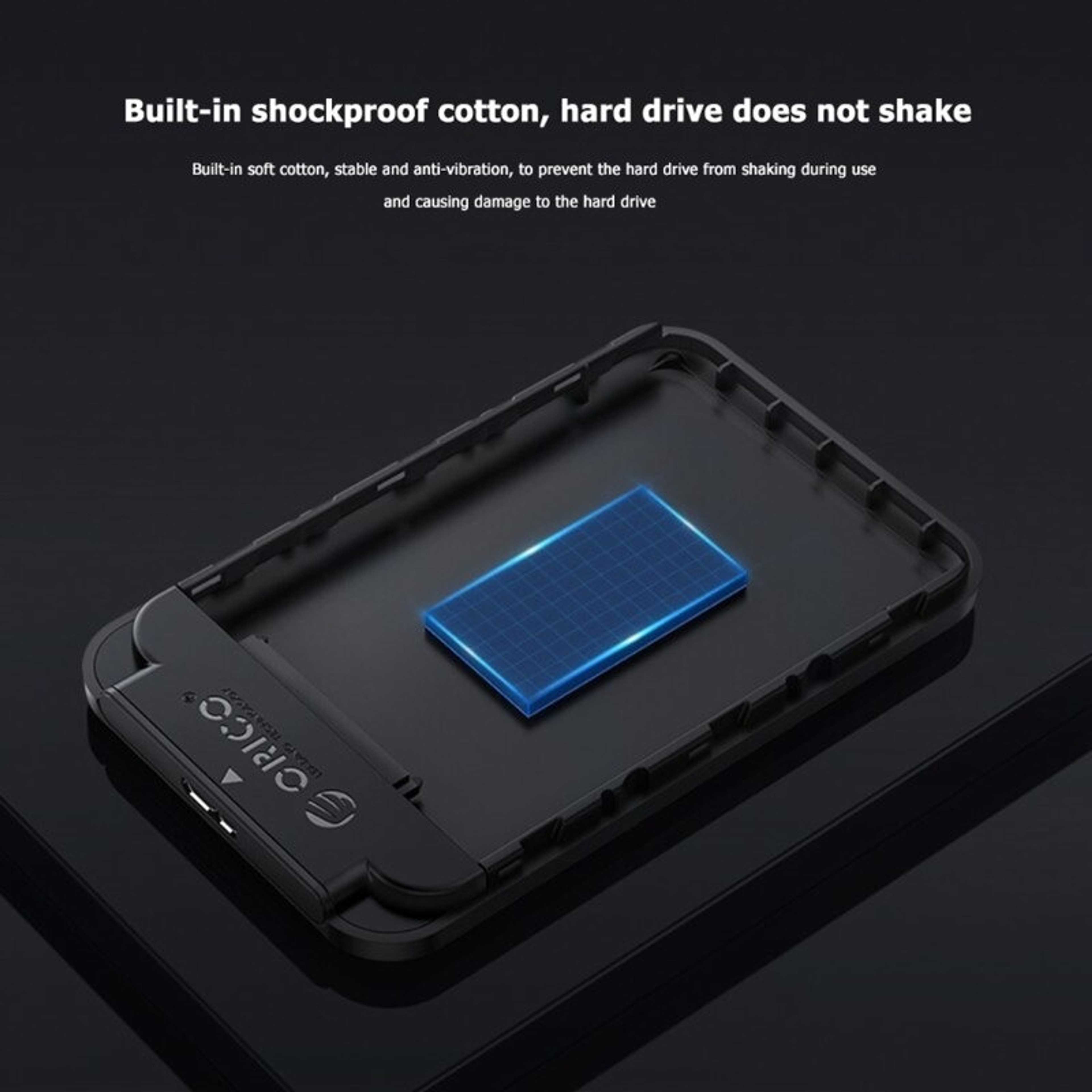 ORICO SATA SSD Case HDD Enclosure Box Support 6TB Mobile Hard Disk 5Gbps USB3.0 Micro-B Adapter