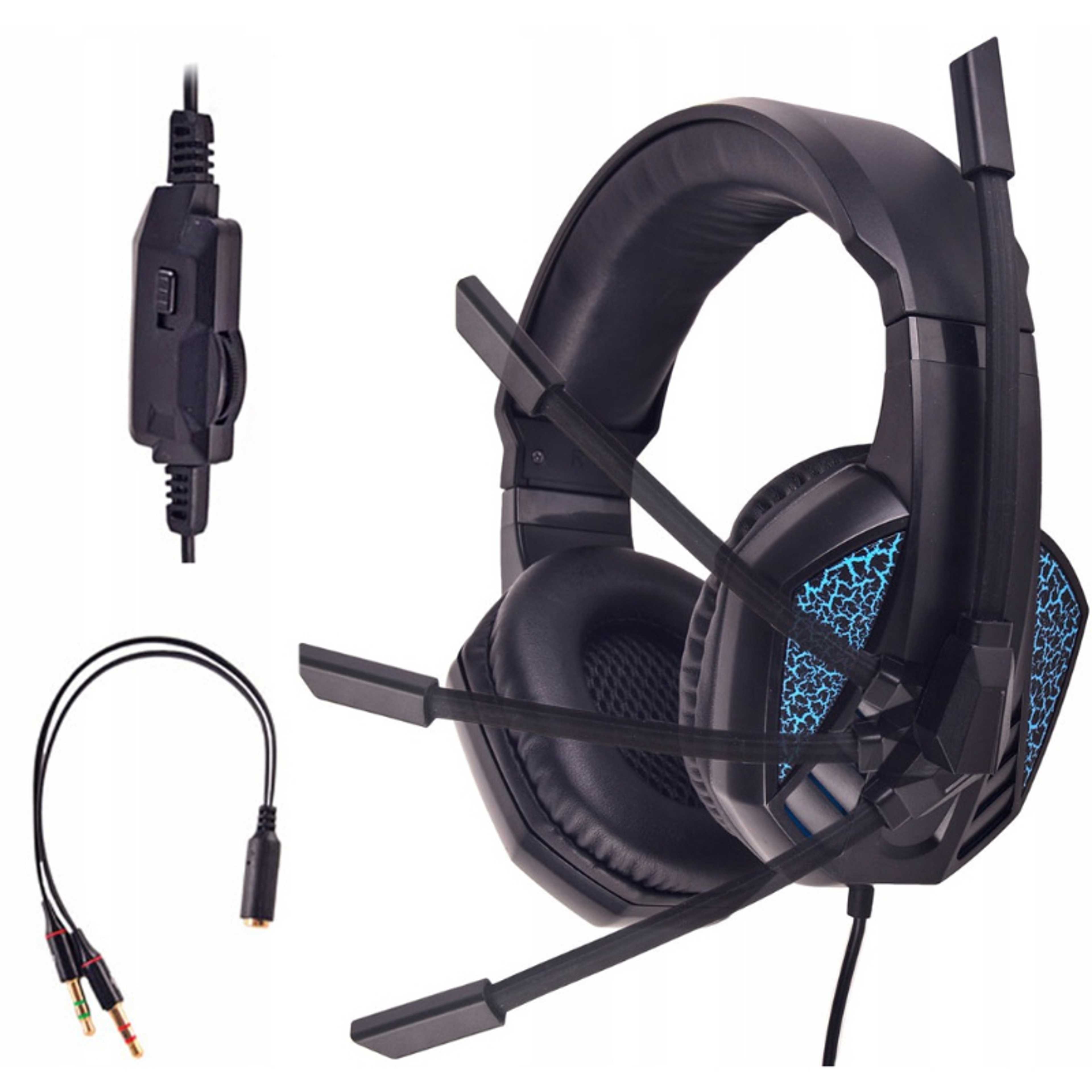 PS480 Classic Gaming Headset With A LED Microphone Volume Control