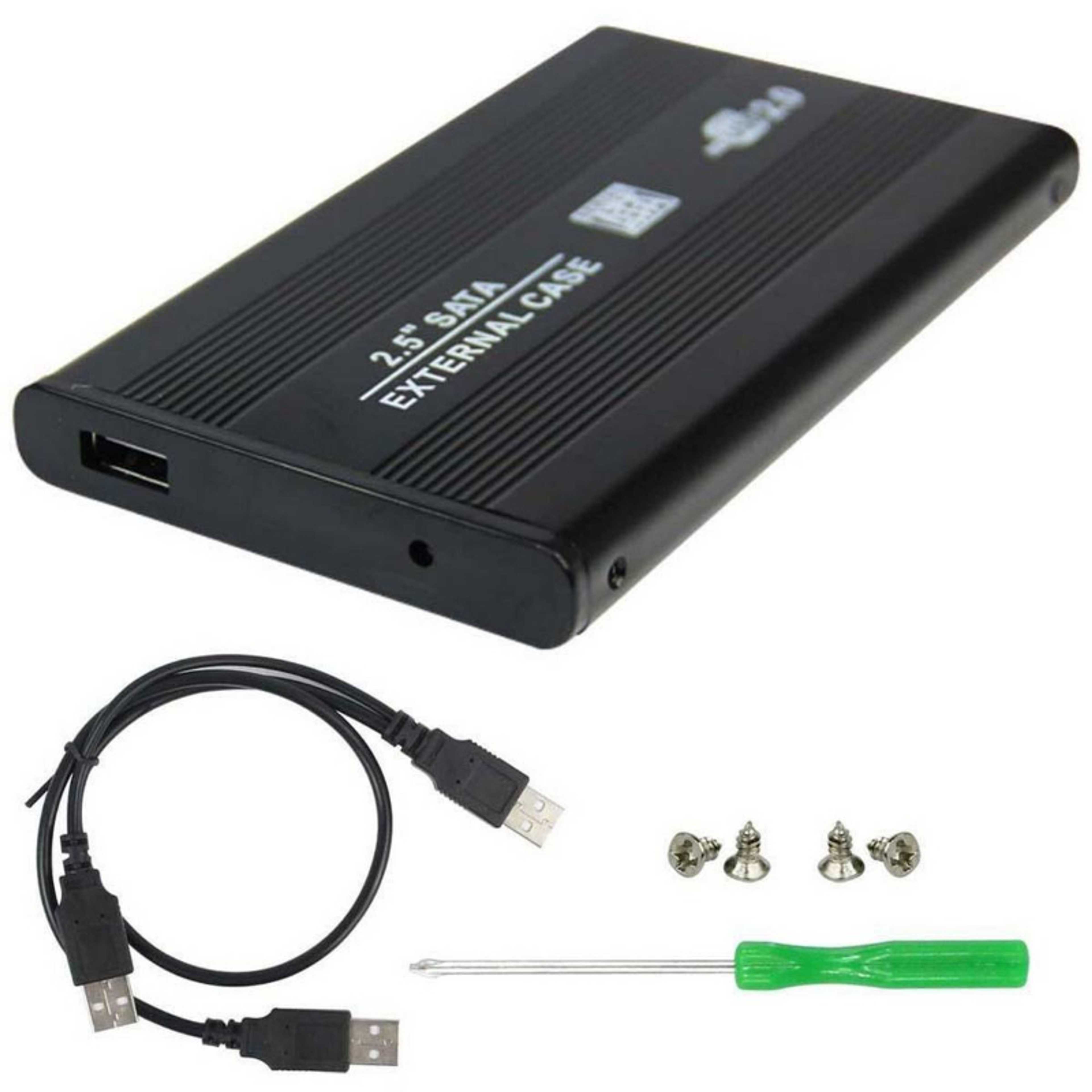 2.5 Inch HDD External Enclosure Case Metal External Storage Box For Sata To USB 2.0 With USB Cable