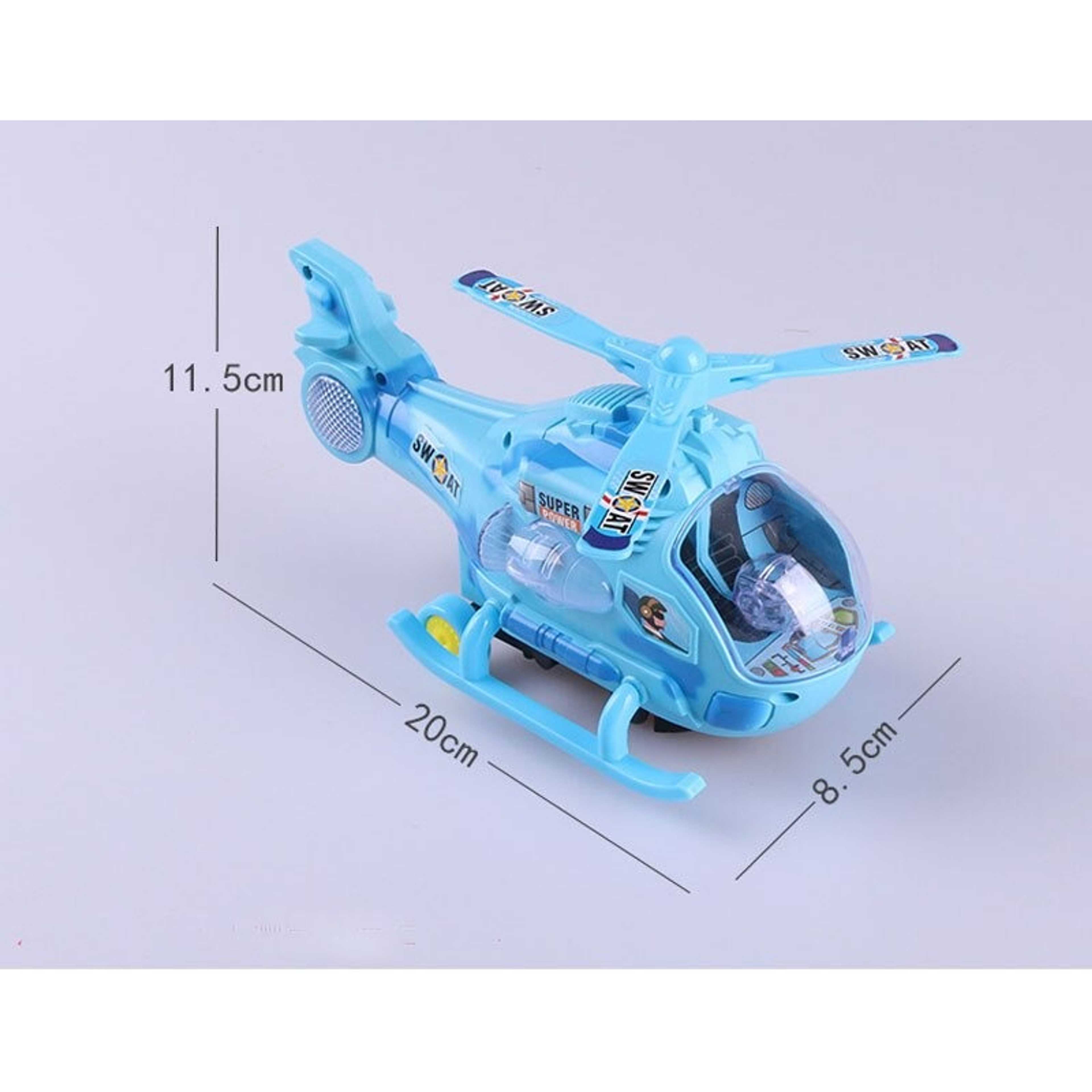 Electric Fighter Aircraft Children Music Flashing Wing Rotation Helicopter Toy For Kids