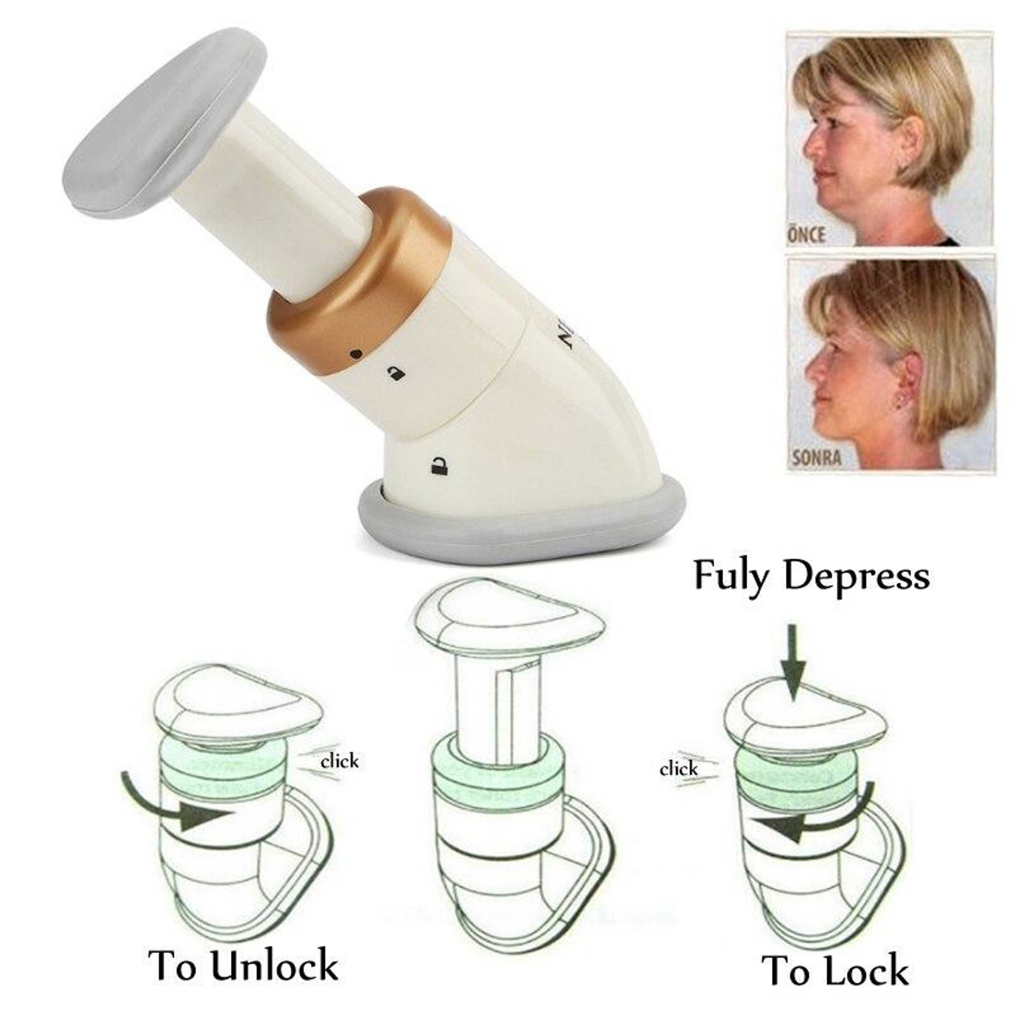 Portable Neck Slimmer Neckline Exerciser Machine Double Chin Remove Handheld Health Care Tool