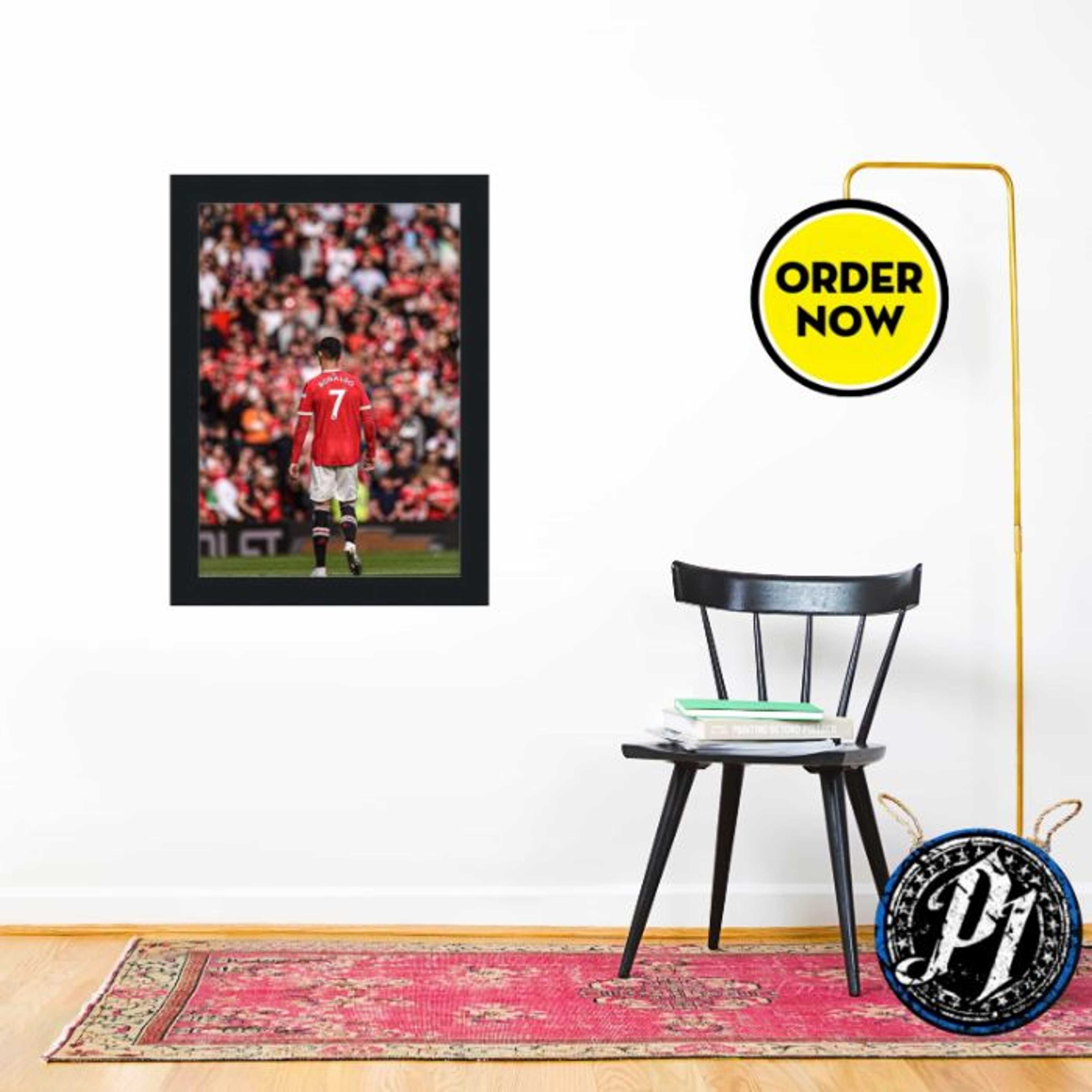 Ronaldo � Homecoming - Modern Matte Black Wooden Wall Frame � A4 (8 x 12 inches) - Product Main Image