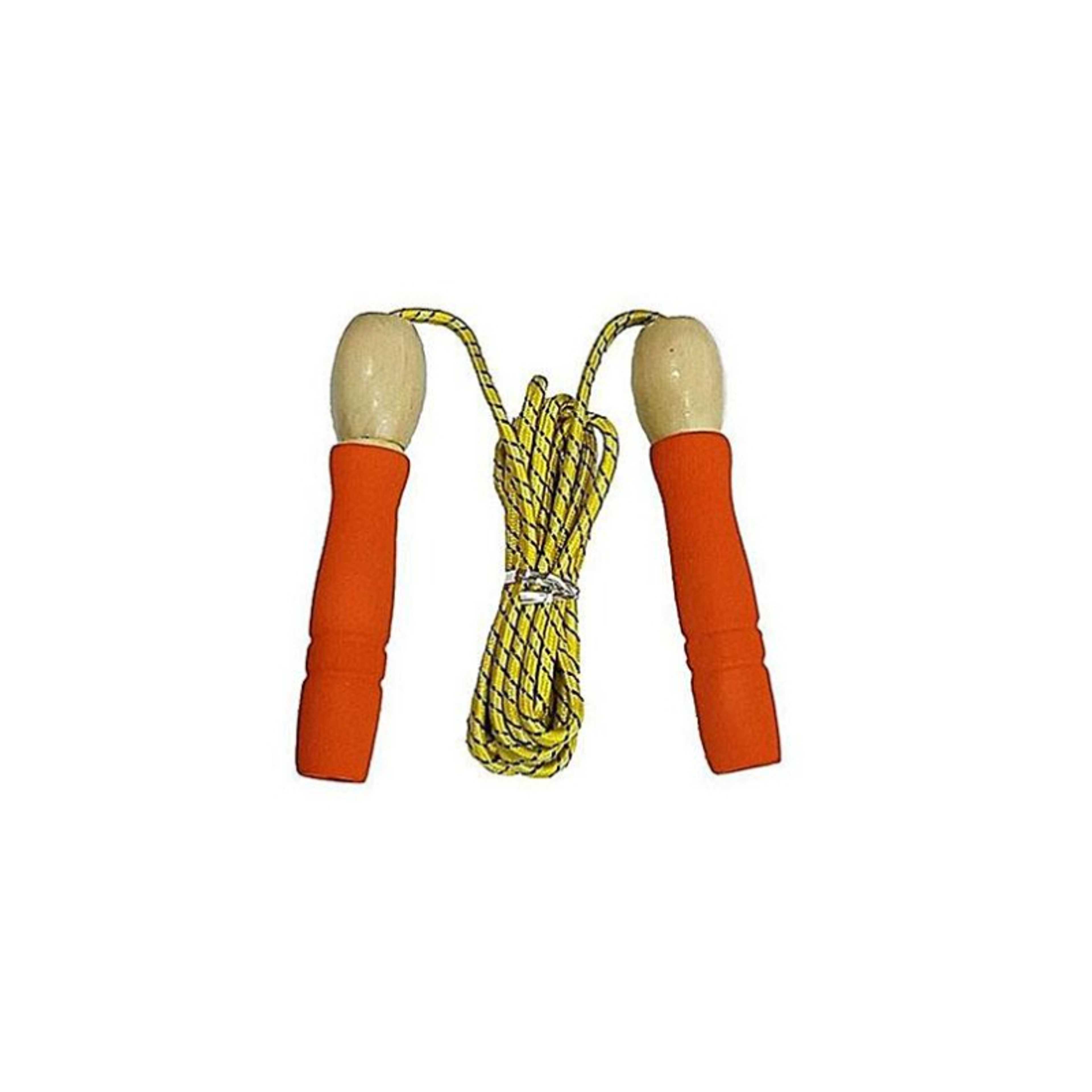 Wooden Handle Skipping Rope - Orange - Product Main Image