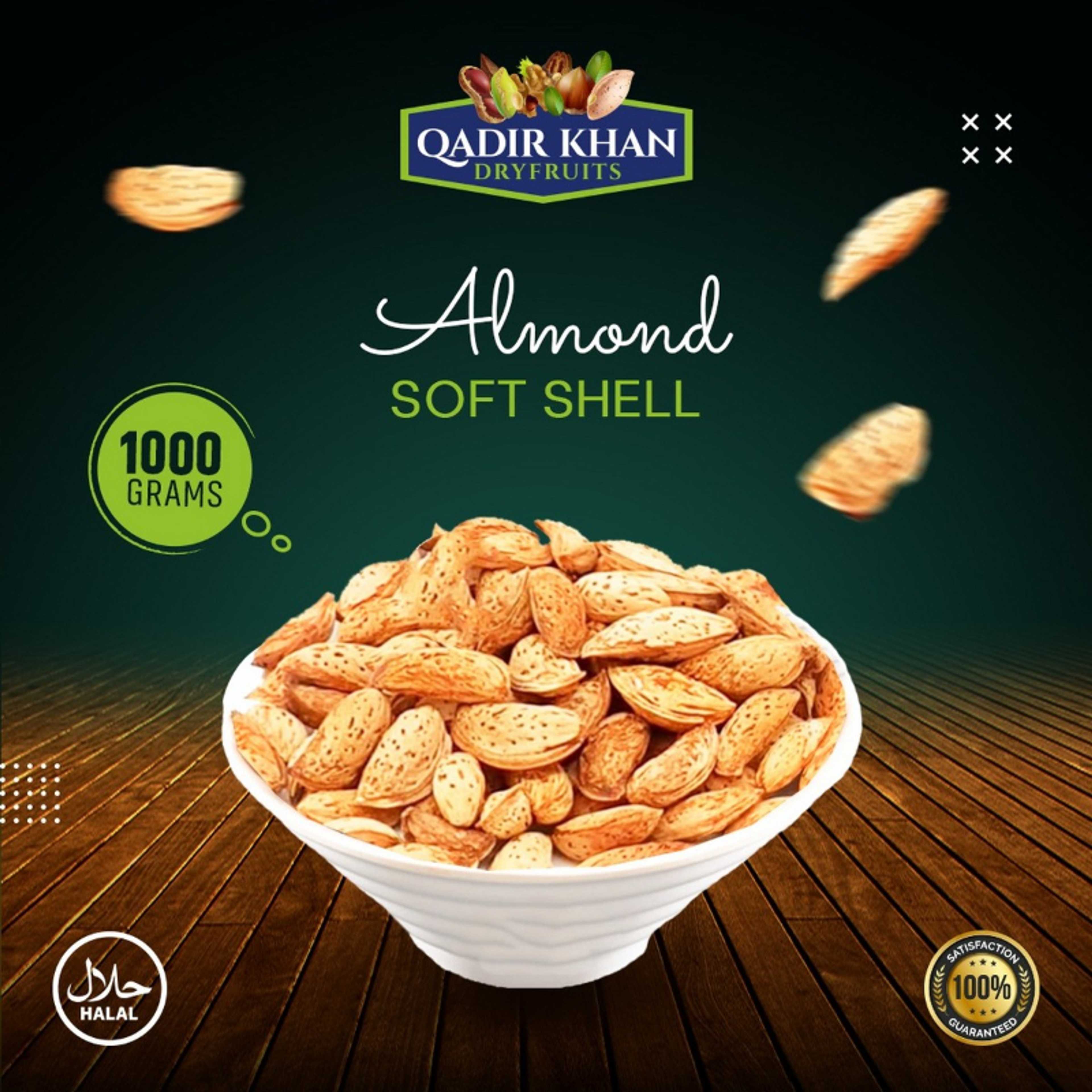 1-KG-Kagzi (Badam) Almonds - best Quality Large size