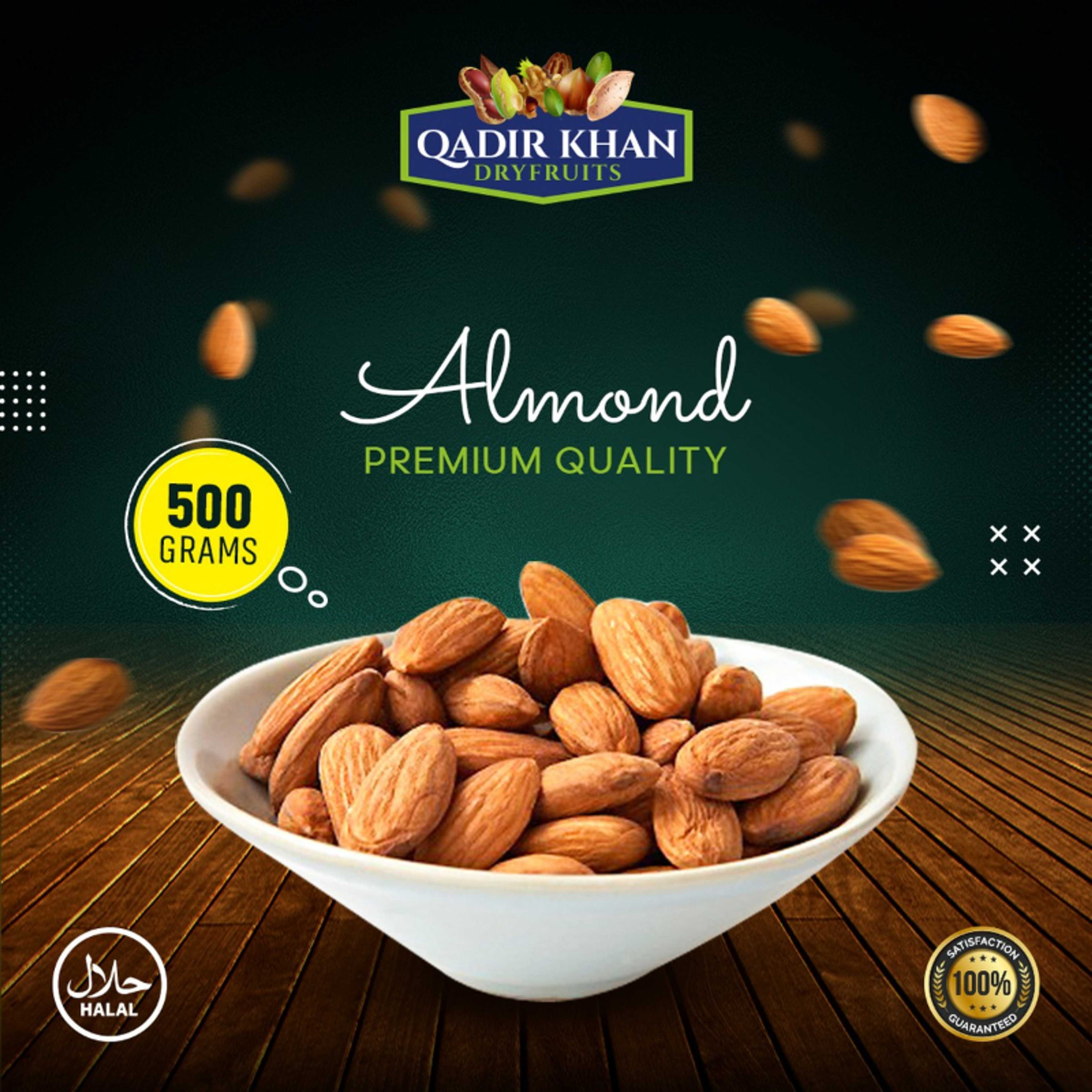 American Badam Giri [ almonds Premium Quality ] 500gm Packs ]